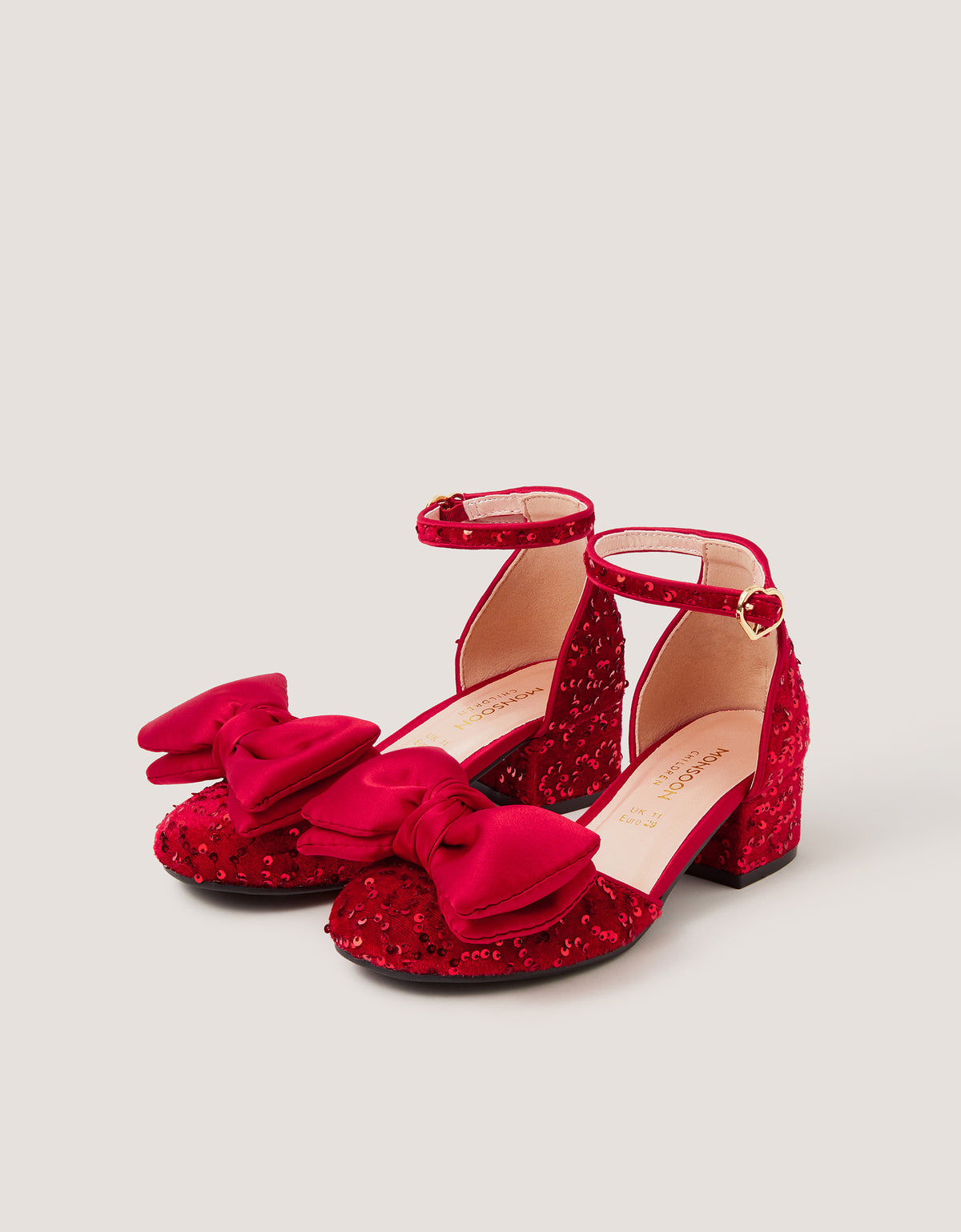 CIPELE - RED VELVET SEQUIN BW HEEL