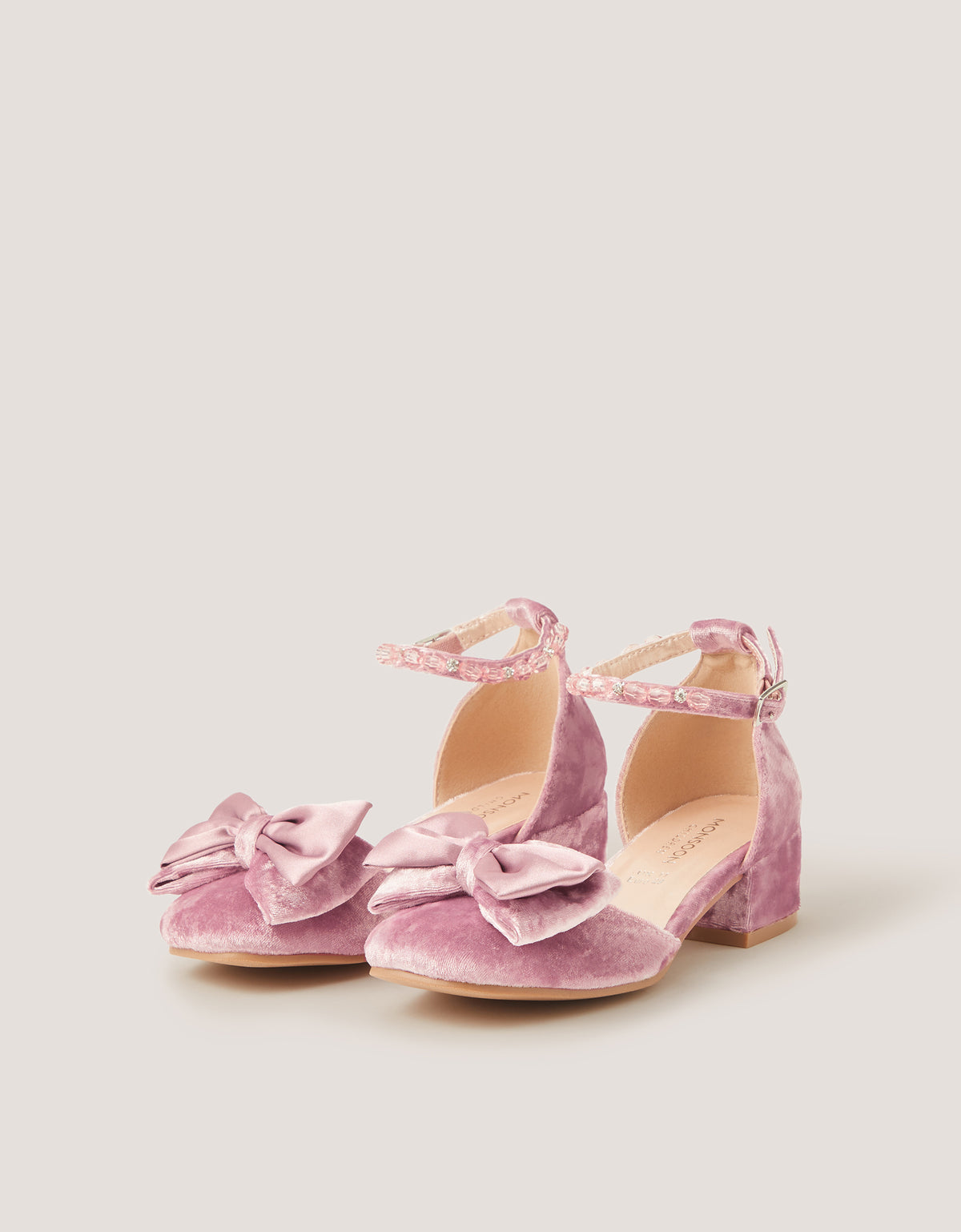 CIPELE - PINK CRUSH VELVET HEEL