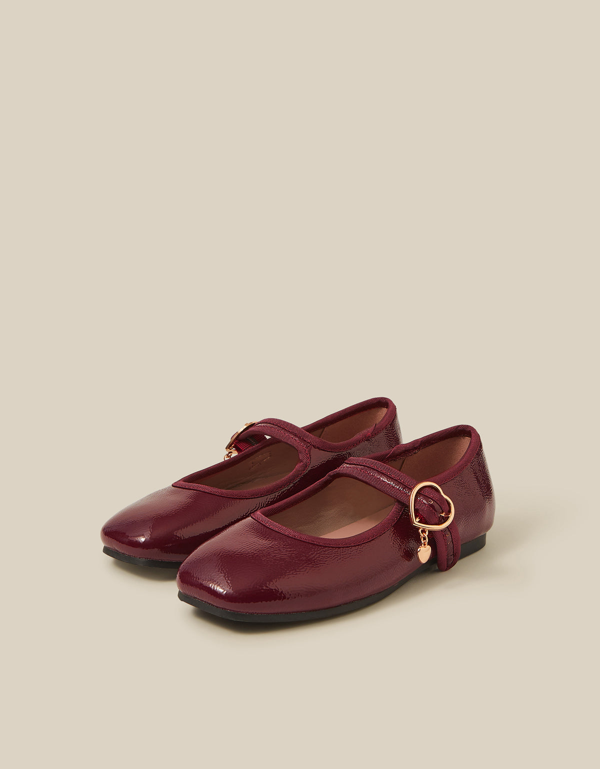 BALETANKE - BURGUNDY PANTNT BALLERINA