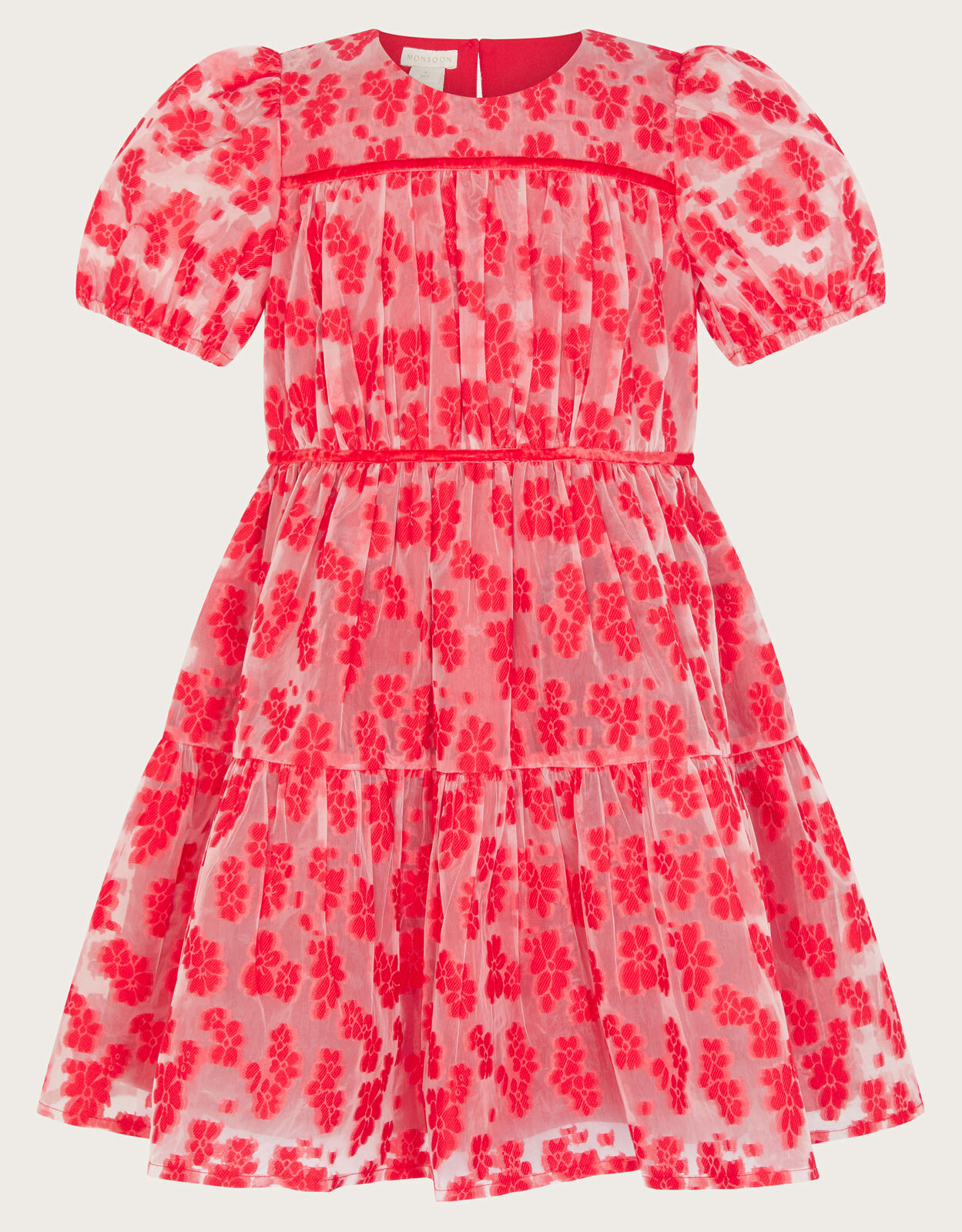 HALJINA - FLORAL TEXTURE DRESS