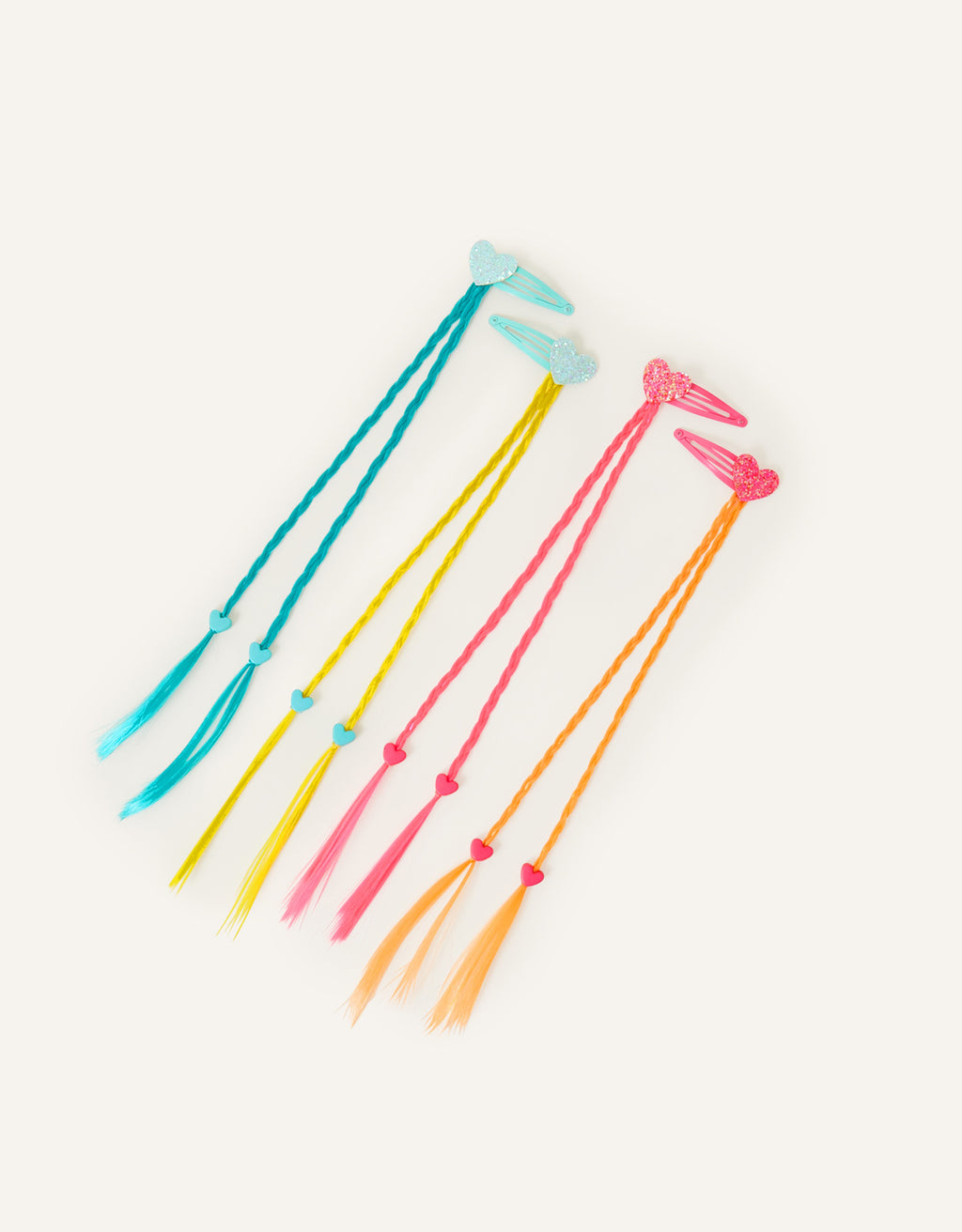 AKSESOAR ZA KOSU - 4 X HEART FAKE HAIR