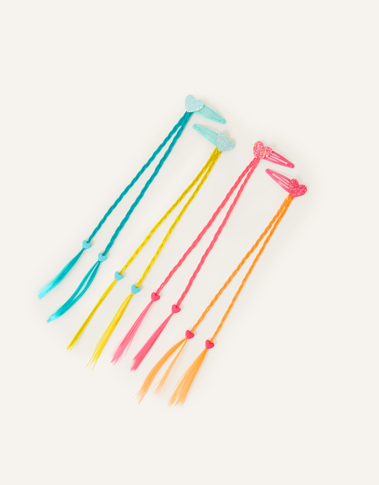 AKSESOAR ZA KOSU - 4 X HEART FAKE HAIR