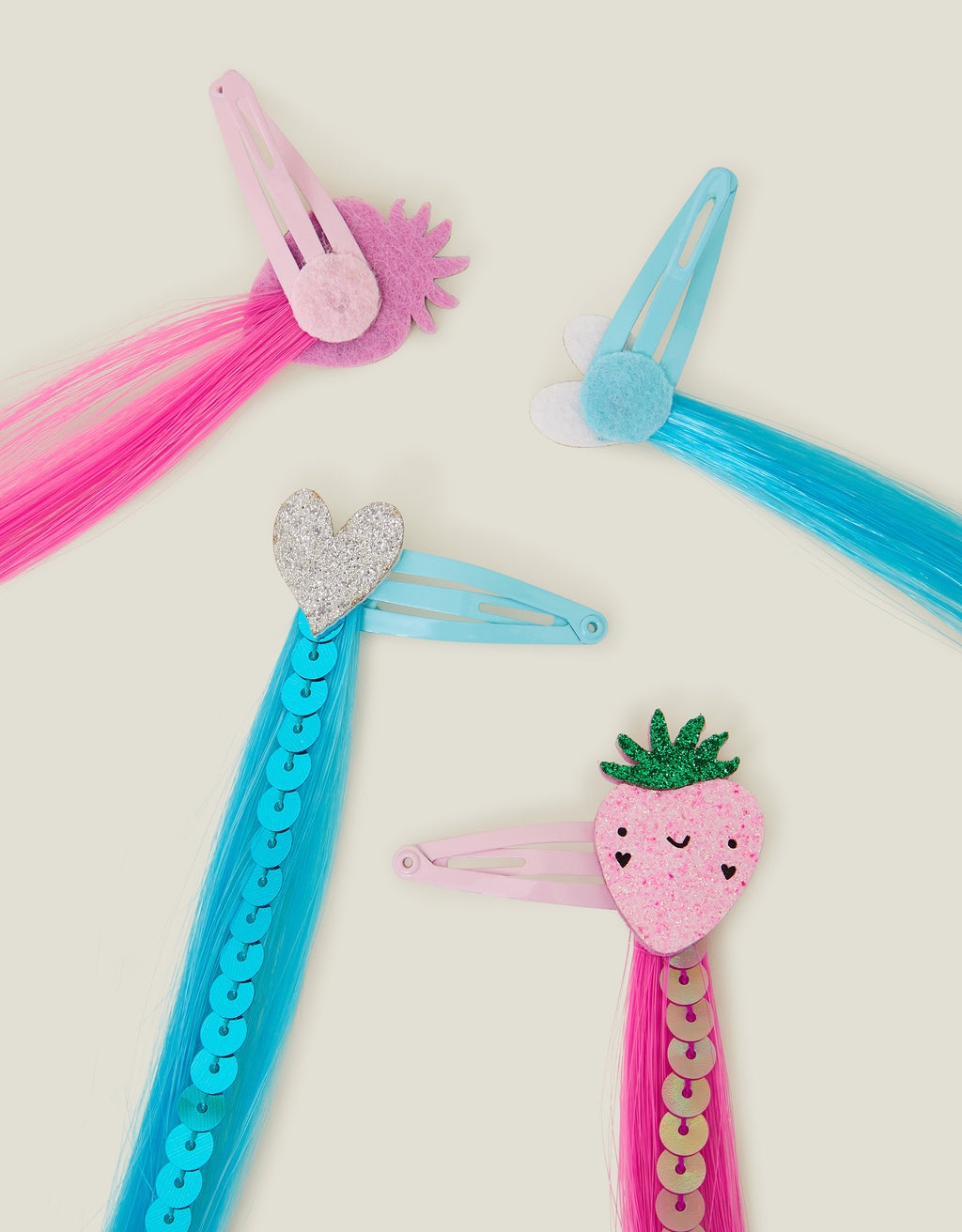 AKSESOAR ZA KOSU - 4 X STRAWBERRY FAKE HAIR