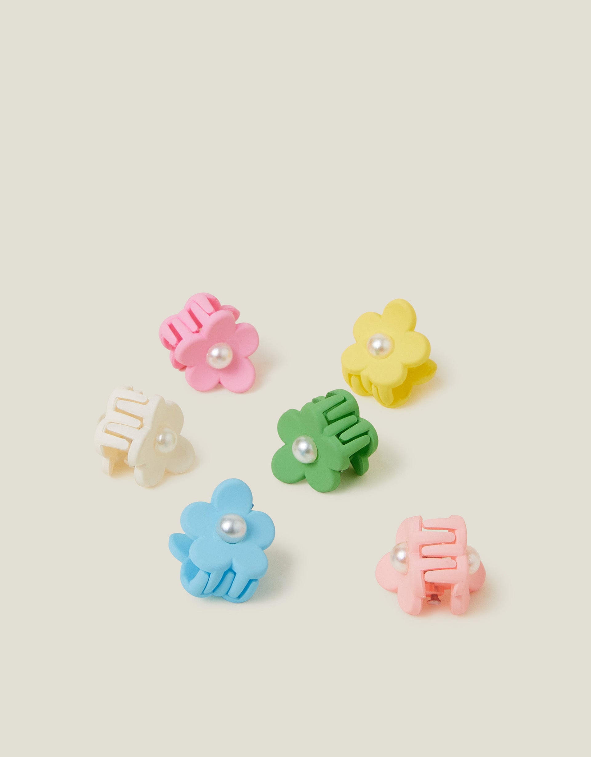SET SNALA - 6 FLOWER CLAW CLIPS