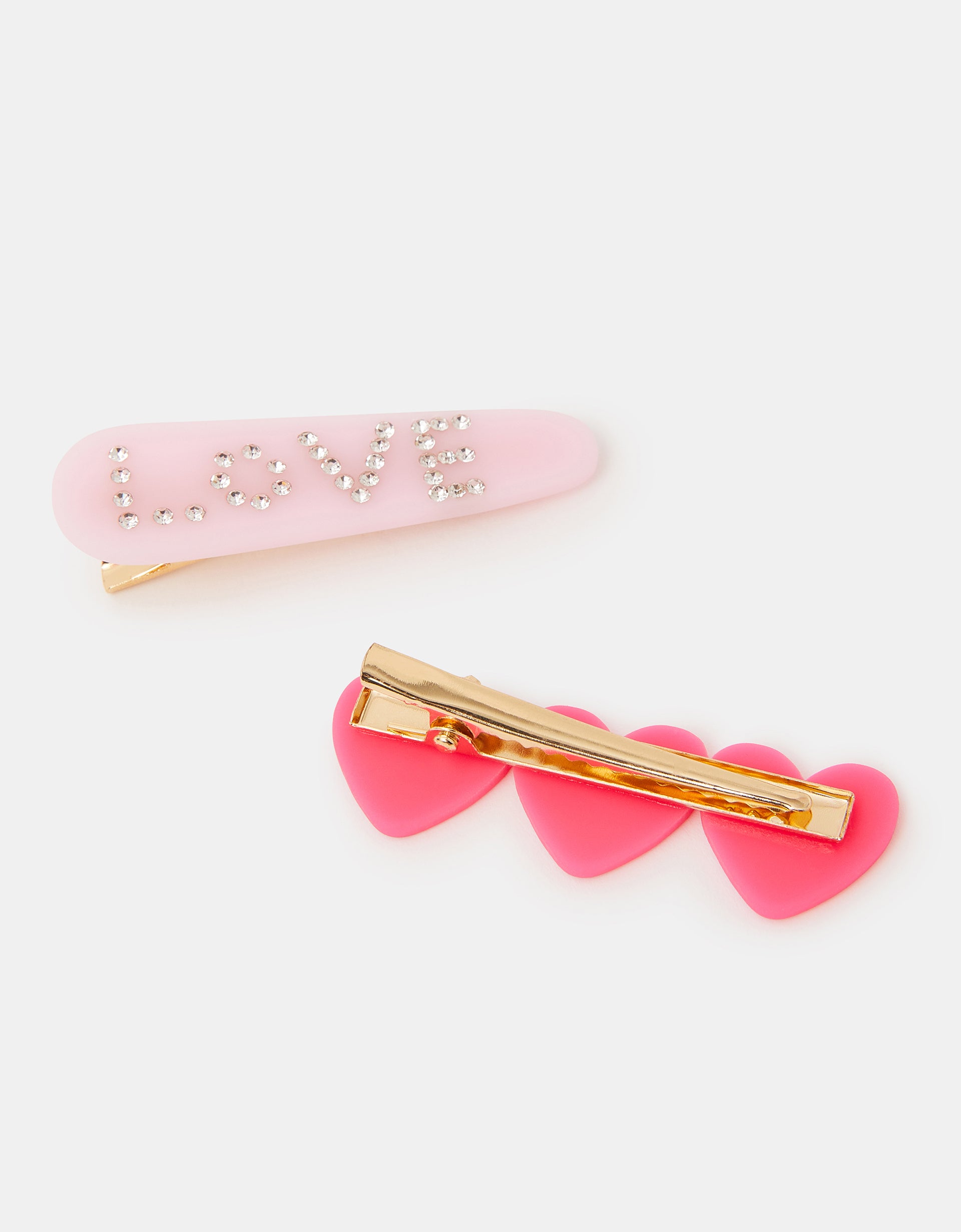 SET ŠNALA ZA KOSU - LOVE HEARTS SLIDES