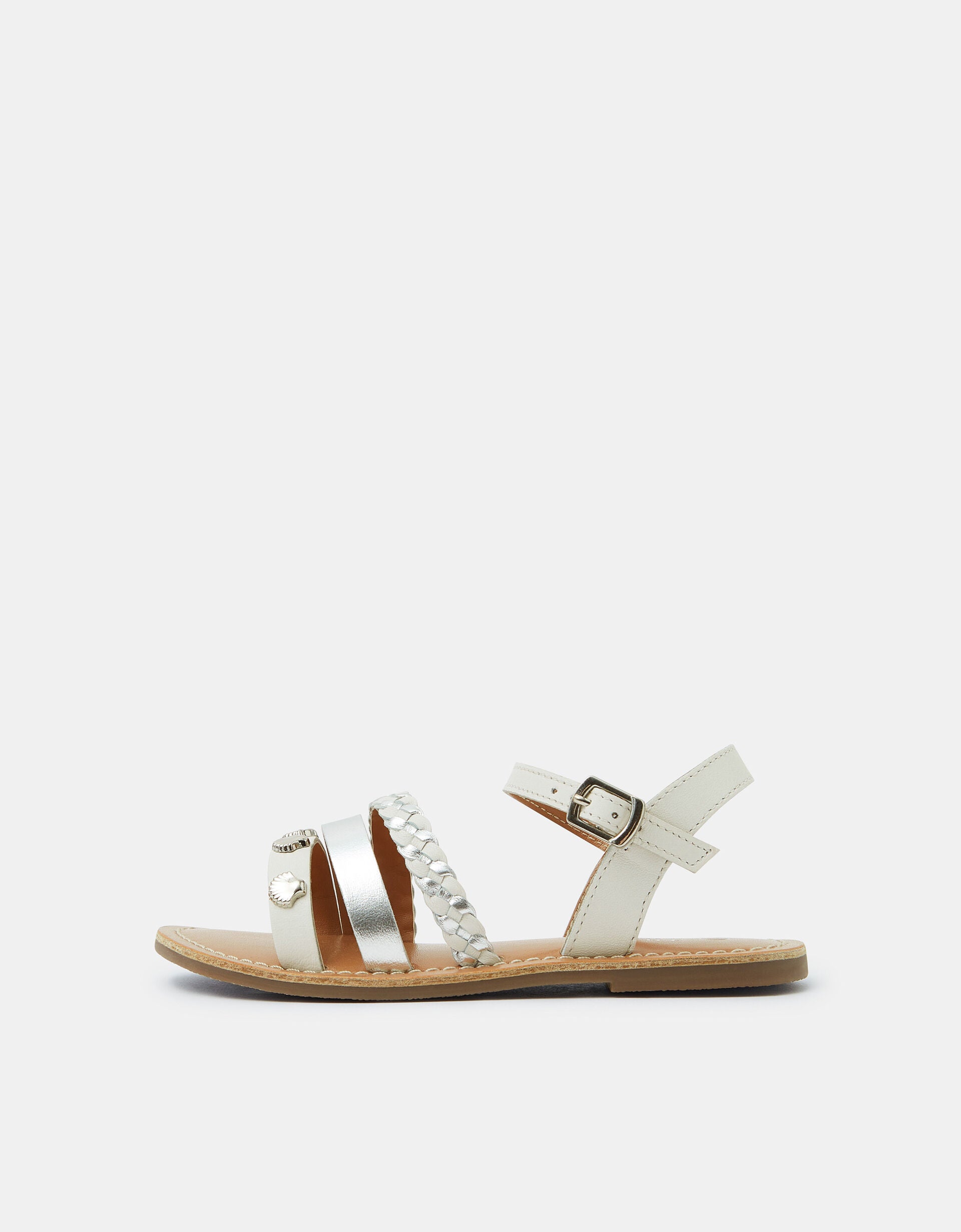 SANDALE - SHELL METALLIC SANDAL