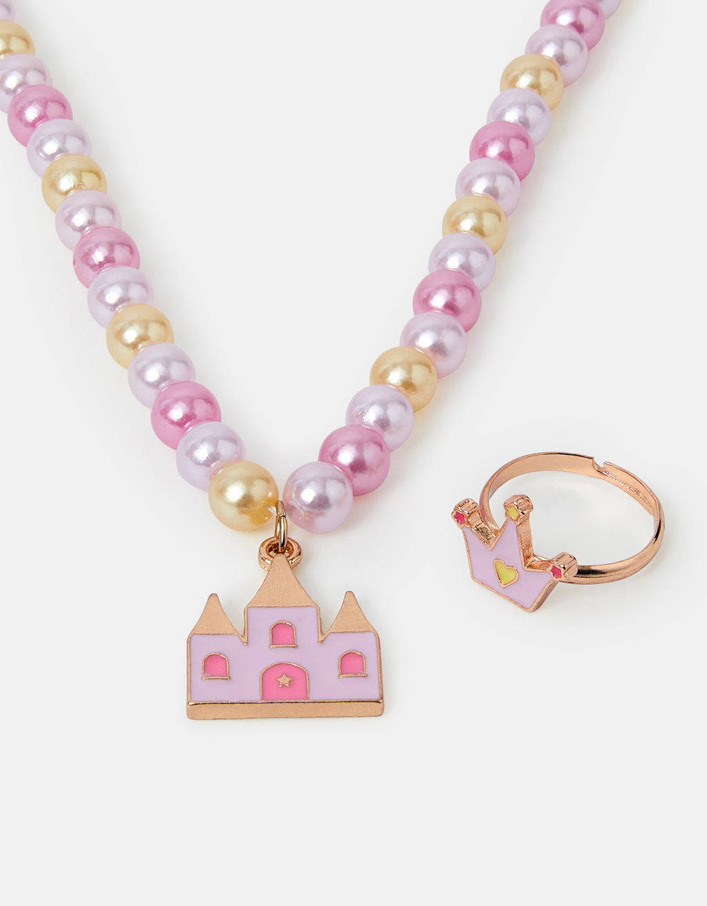 SET NAKITA - CASTLE CHARM NECKLACE AND