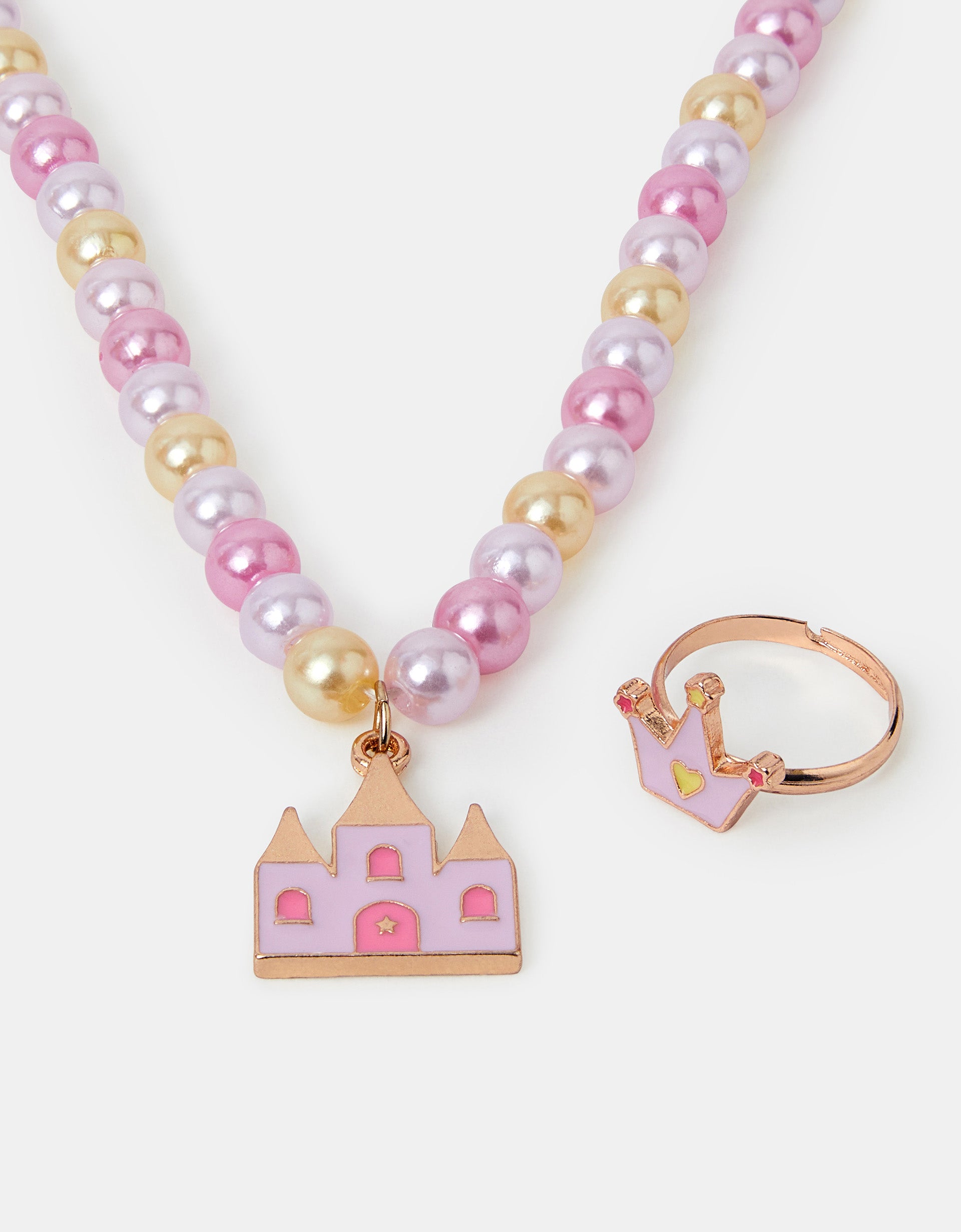 SET NAKITA - CASTLE CHARM NECKLACE AND