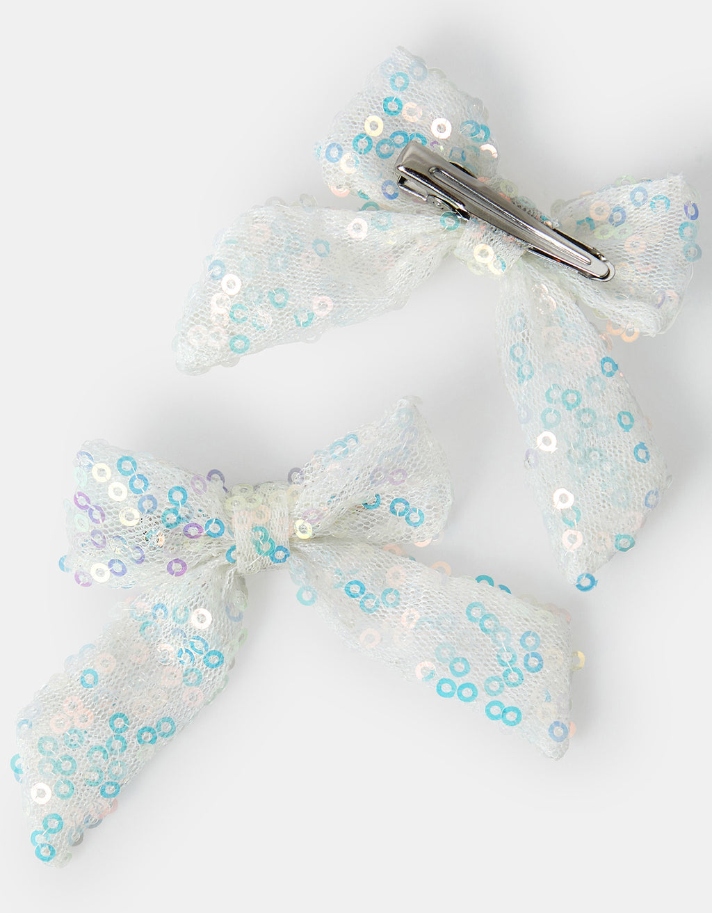 SET SNALA - 2 X SEQUIN BOW CLIPS