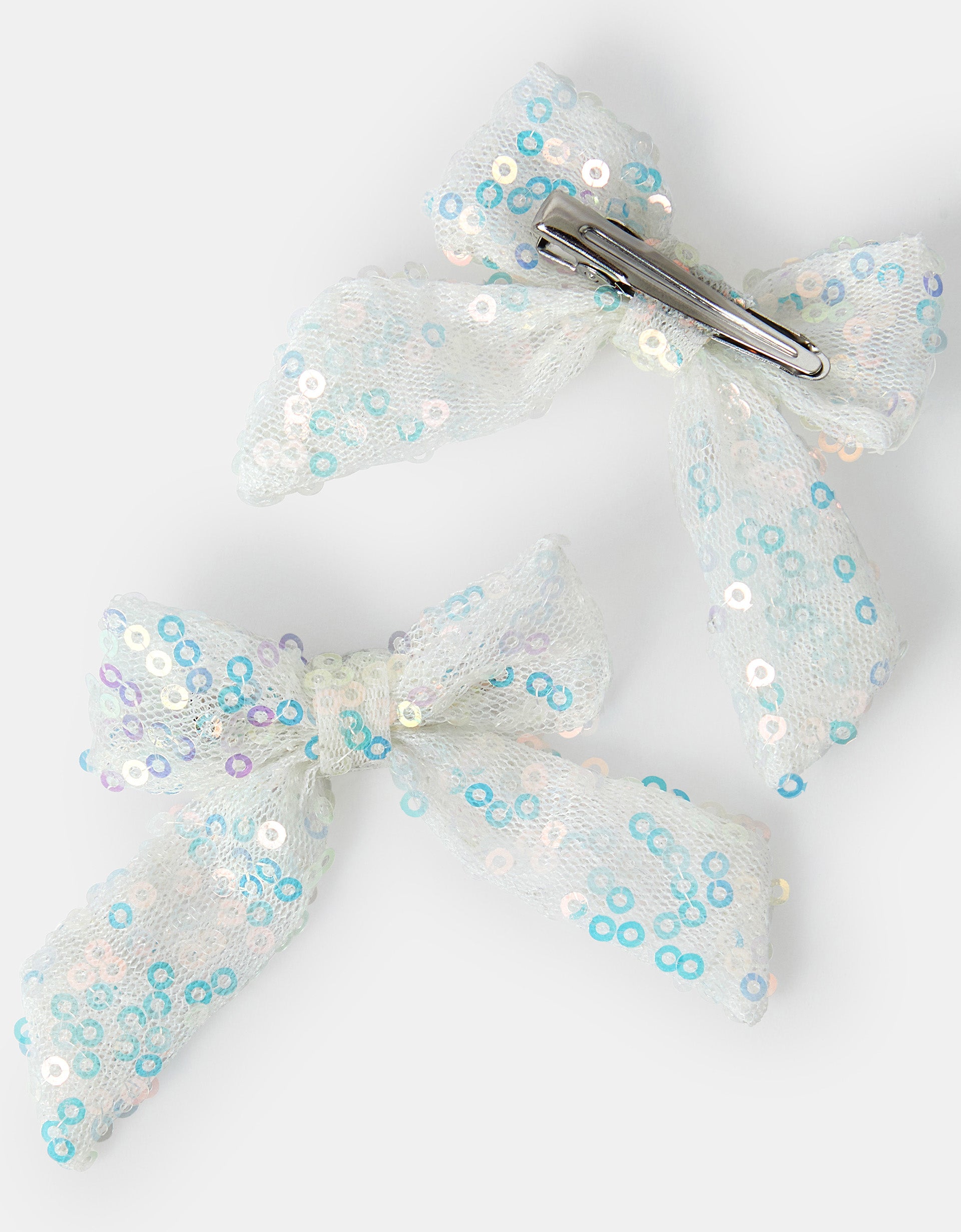 SET SNALA - 2 X SEQUIN BOW CLIPS
