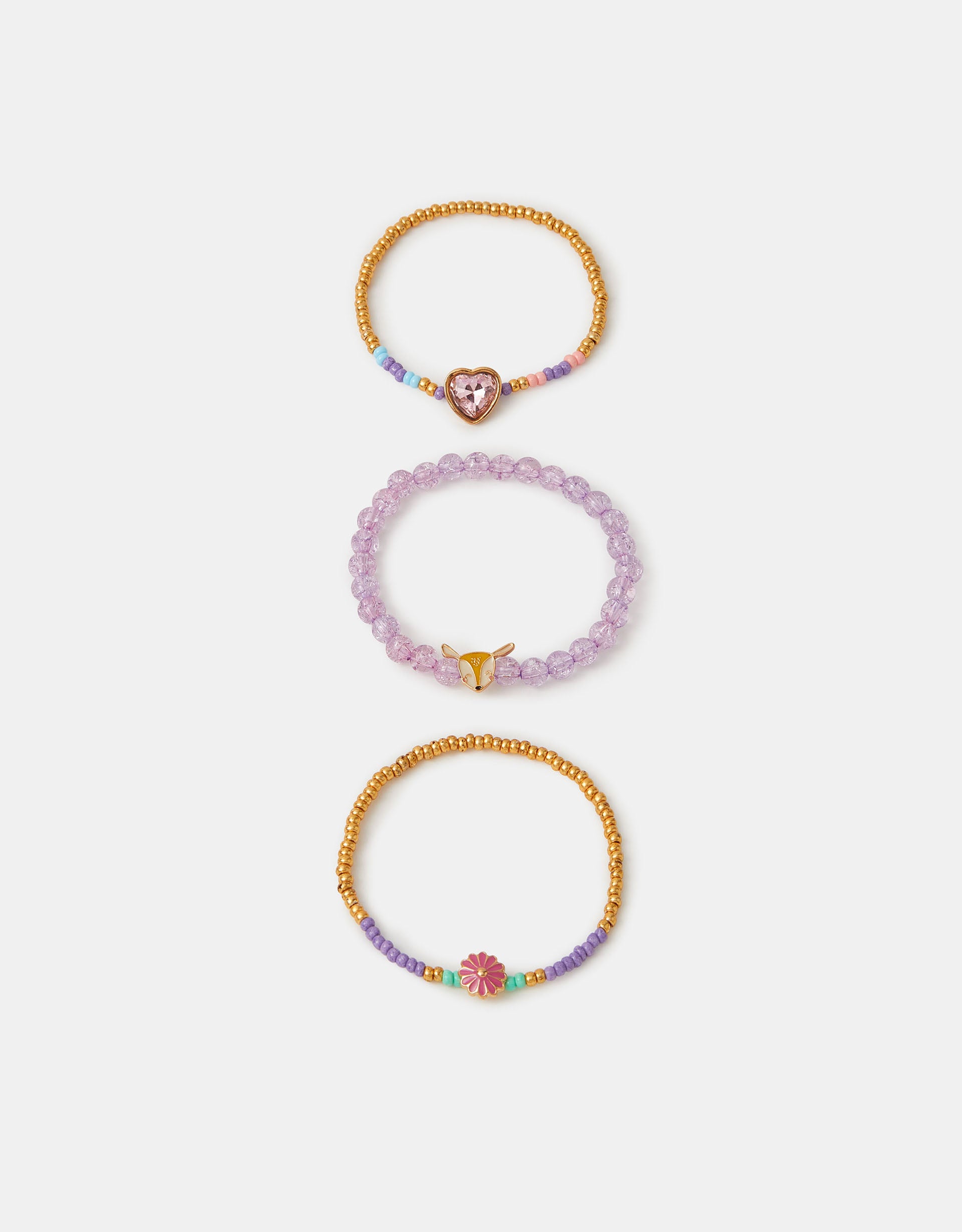 SET NARUKVICA - 3 CHARM BEAD BRACELET