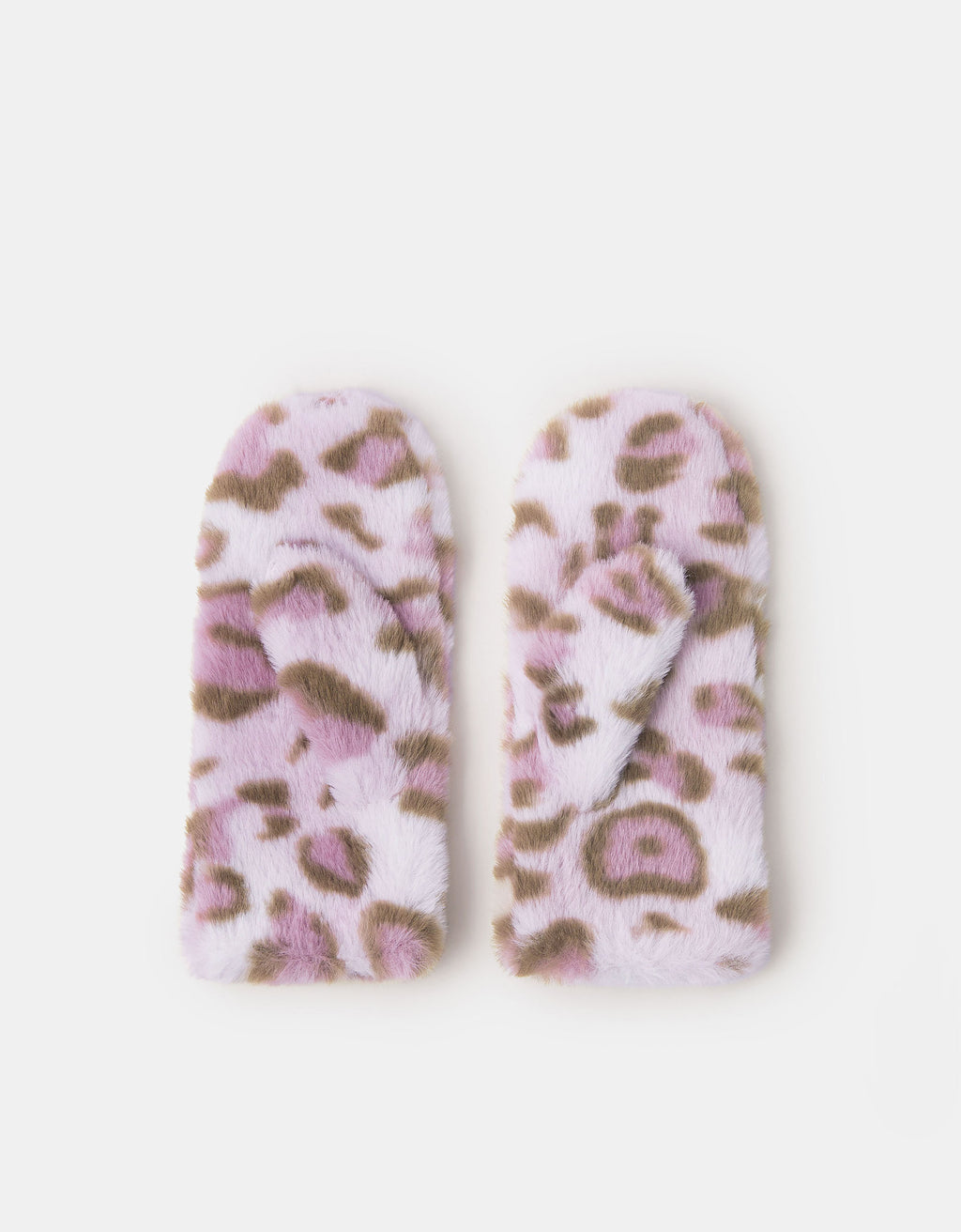 RUKAVICE - LEOPARD FURRY MITTEN