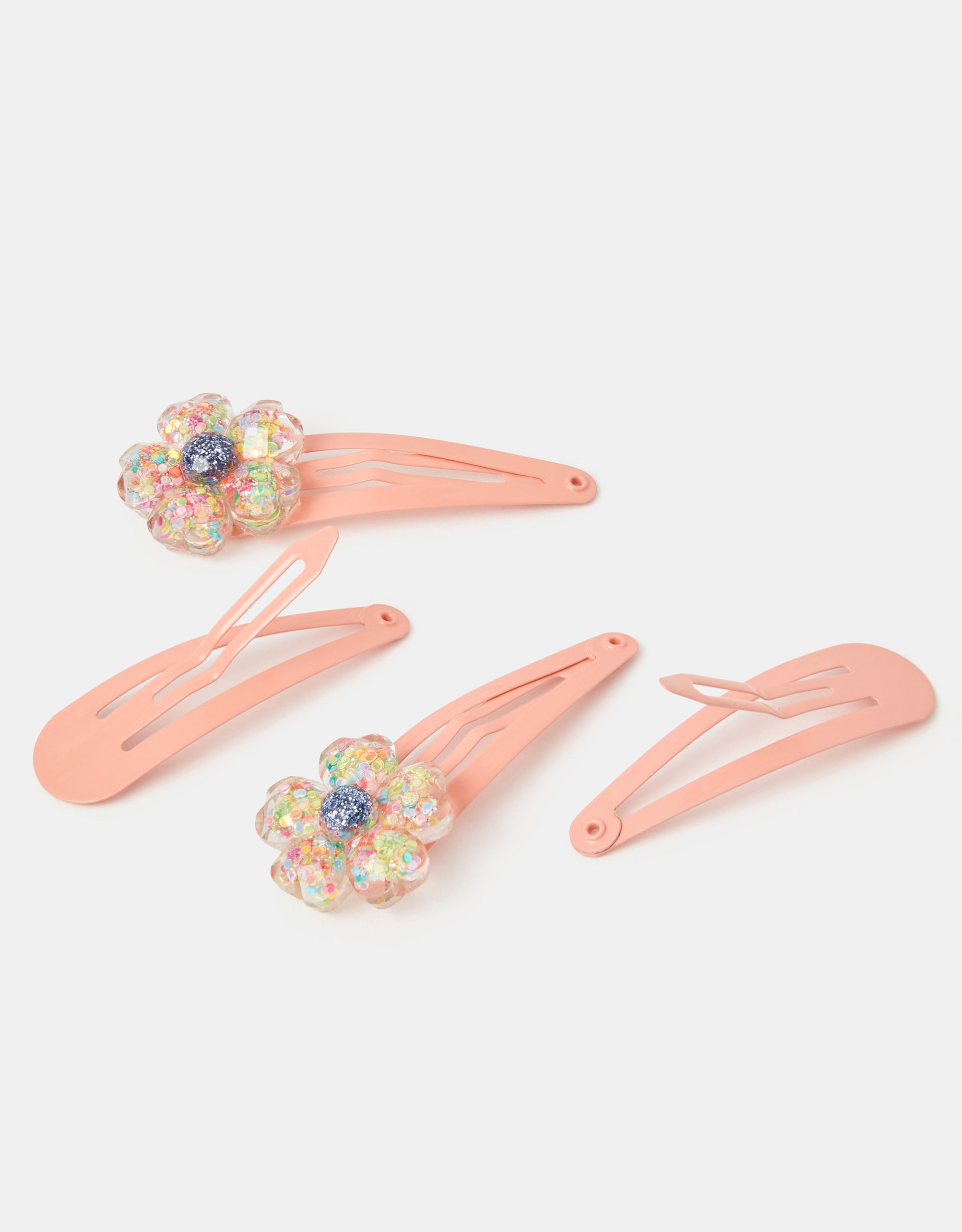 SET ŠNALA ZA KOSU - GLITTER FLOWER 4 CLIC CLA