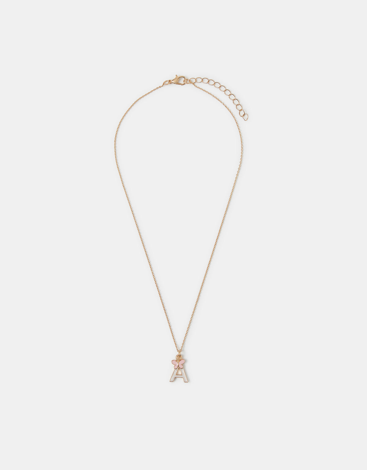 OGRLICA - BUTTERFLY INITIAL NECKLAC