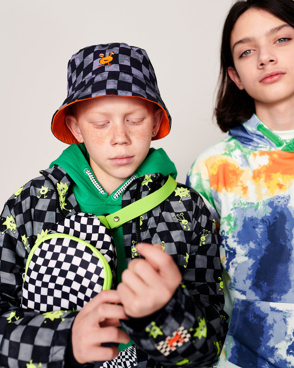 KAPA - BOYS REVERSIBLE HAT CHECK