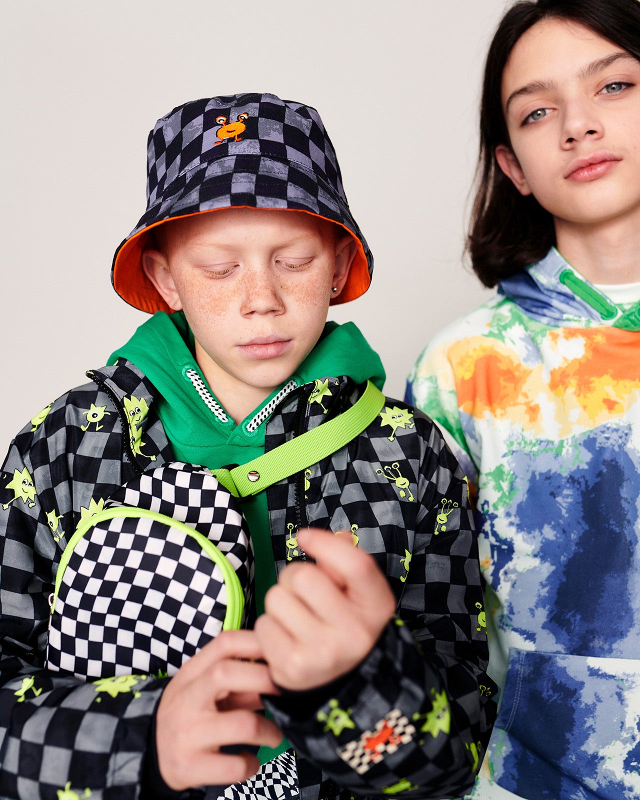 KAPA - BOYS REVERSIBLE HAT CHECK