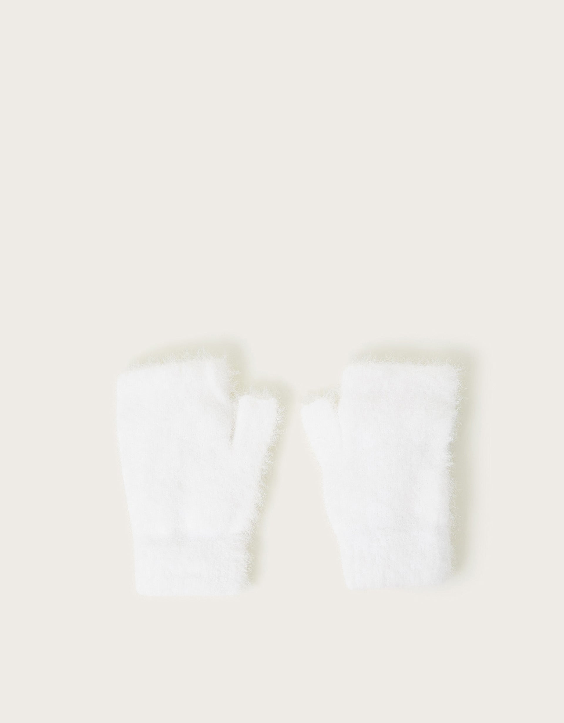 RUKAVICE - NEON HEART FLUFFY GLOVES