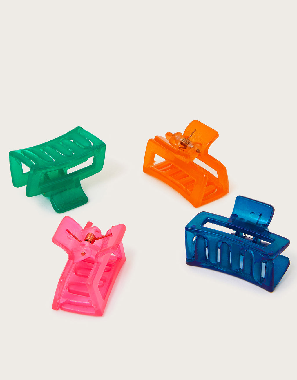 SET SNALA - 4 PK COLOURFUL CLAW CLIPS