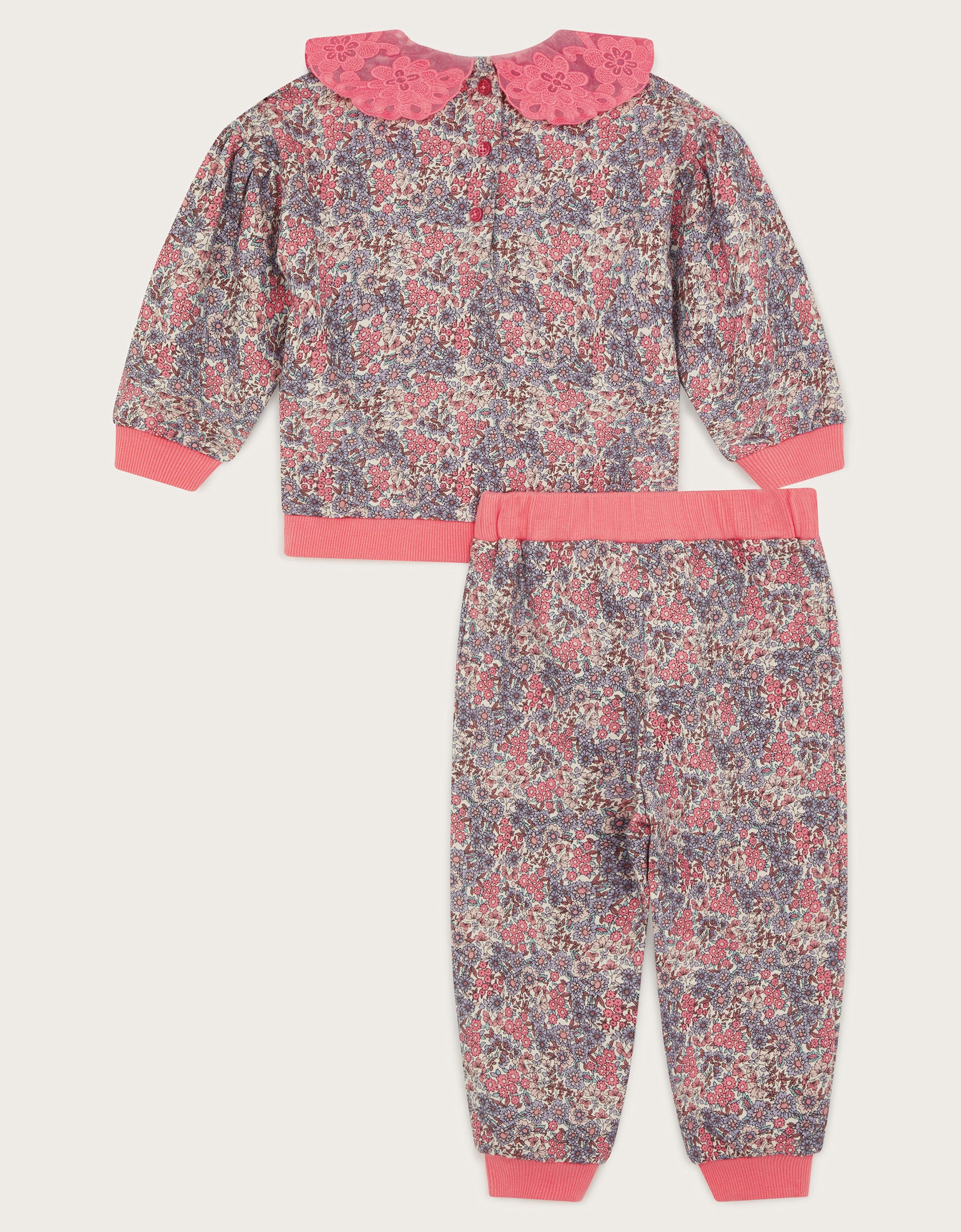 SET - BABY FLORAL SWEAT SET