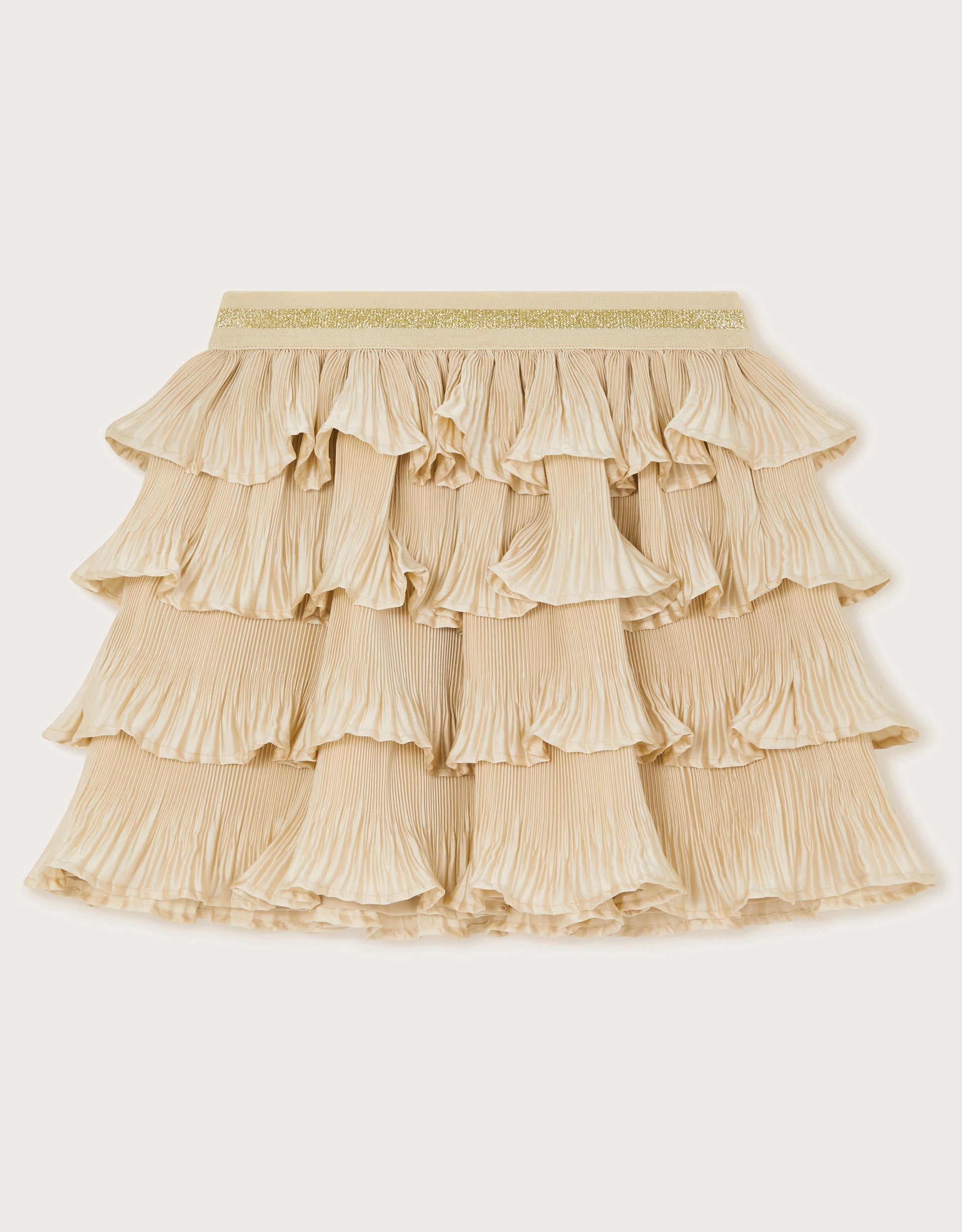 SUKNJA - SATIN RUFFLE SKIRT