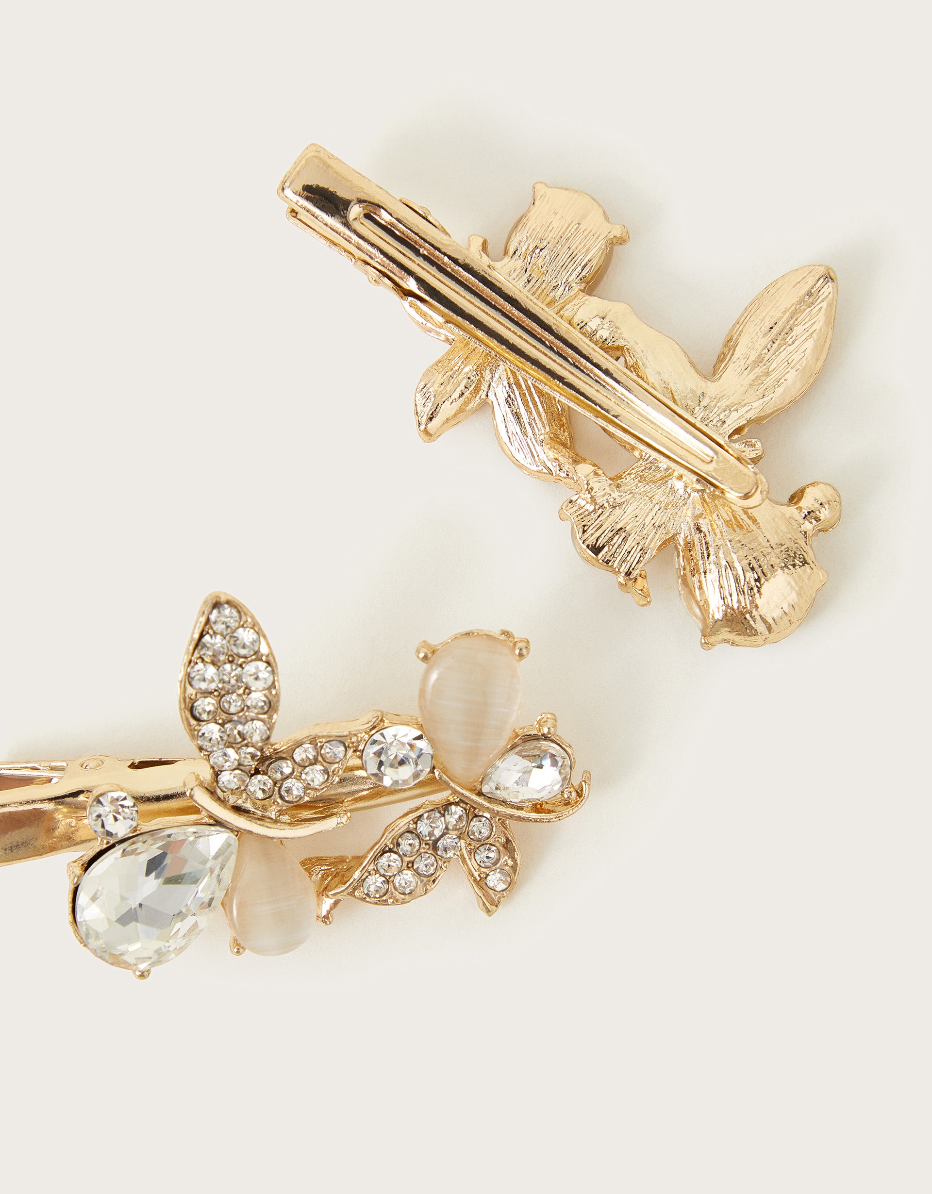 SET SNALA - 2PK JEWEL BUTTERFLY CLIPS