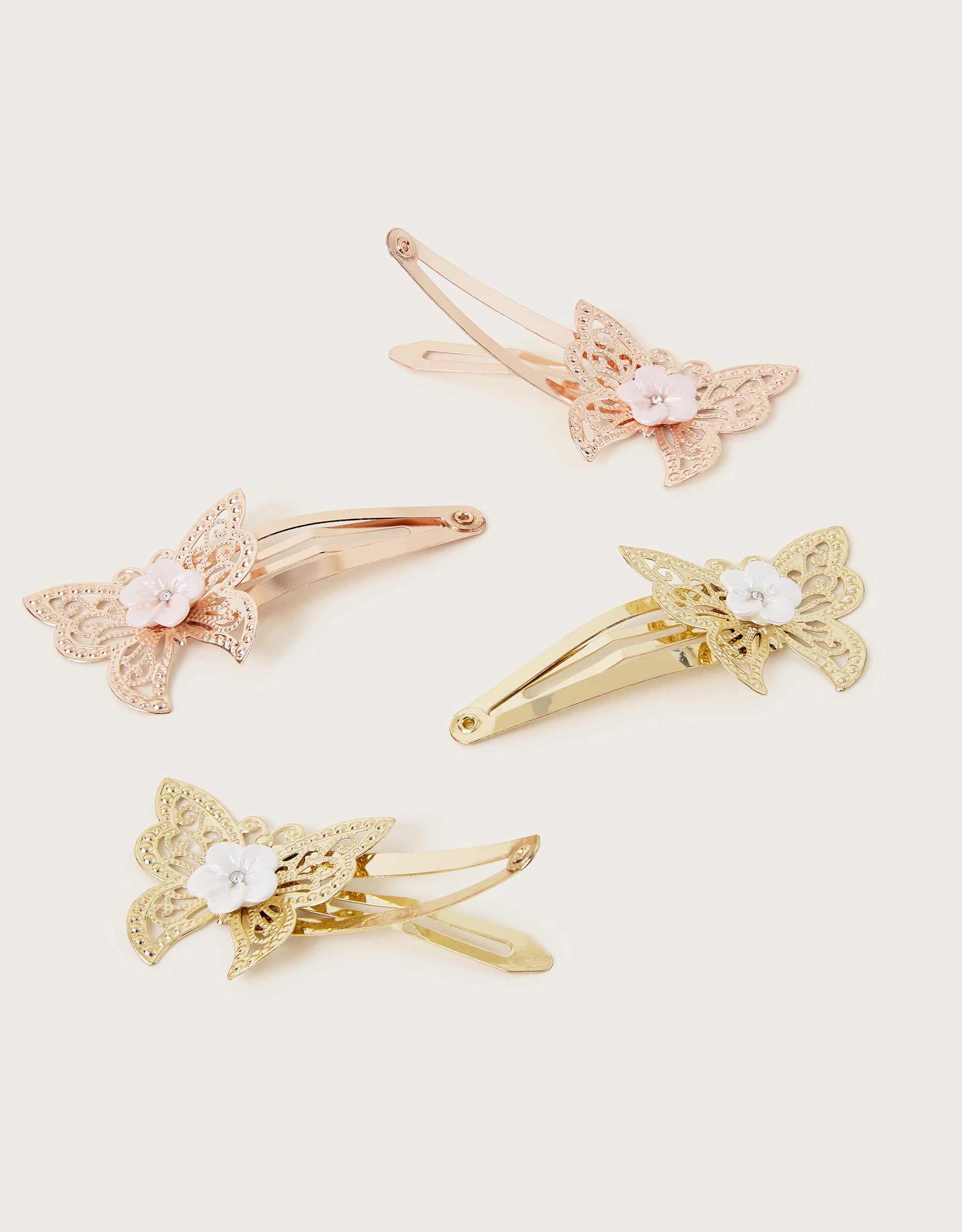 SET SNALA - 4PK PRETTY BUTTERFLY CLIC