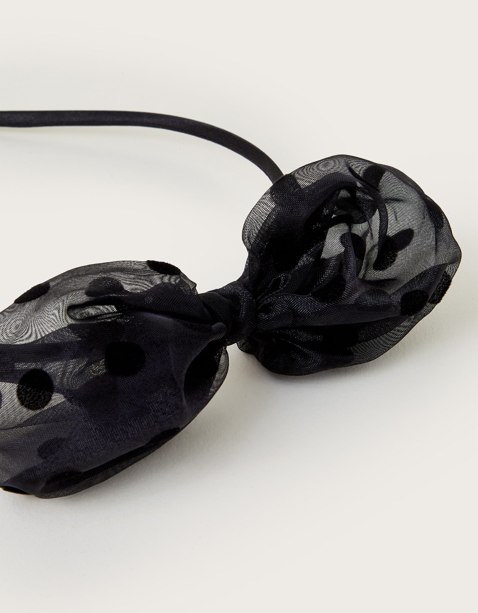 RAJF ZA KOSU - SPOTTY PUFF BOW ALICEBAND