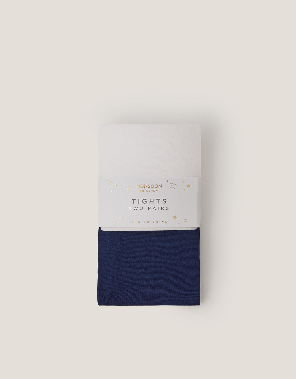 HULAHOPKE - 2PK NAVY AND WHITE TIGHTS