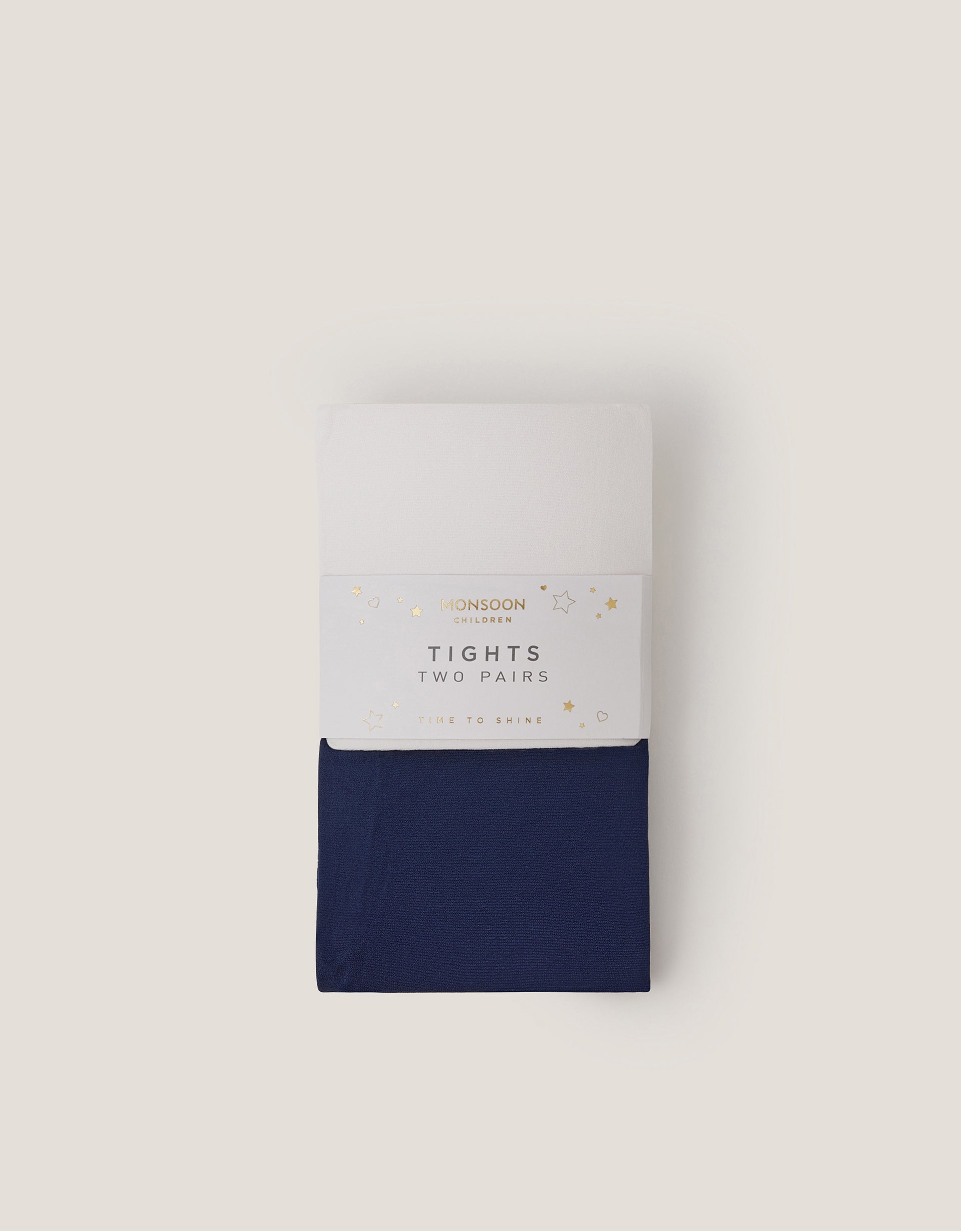 HULAHOPKE - 2PK NAVY AND WHITE TIGHTS