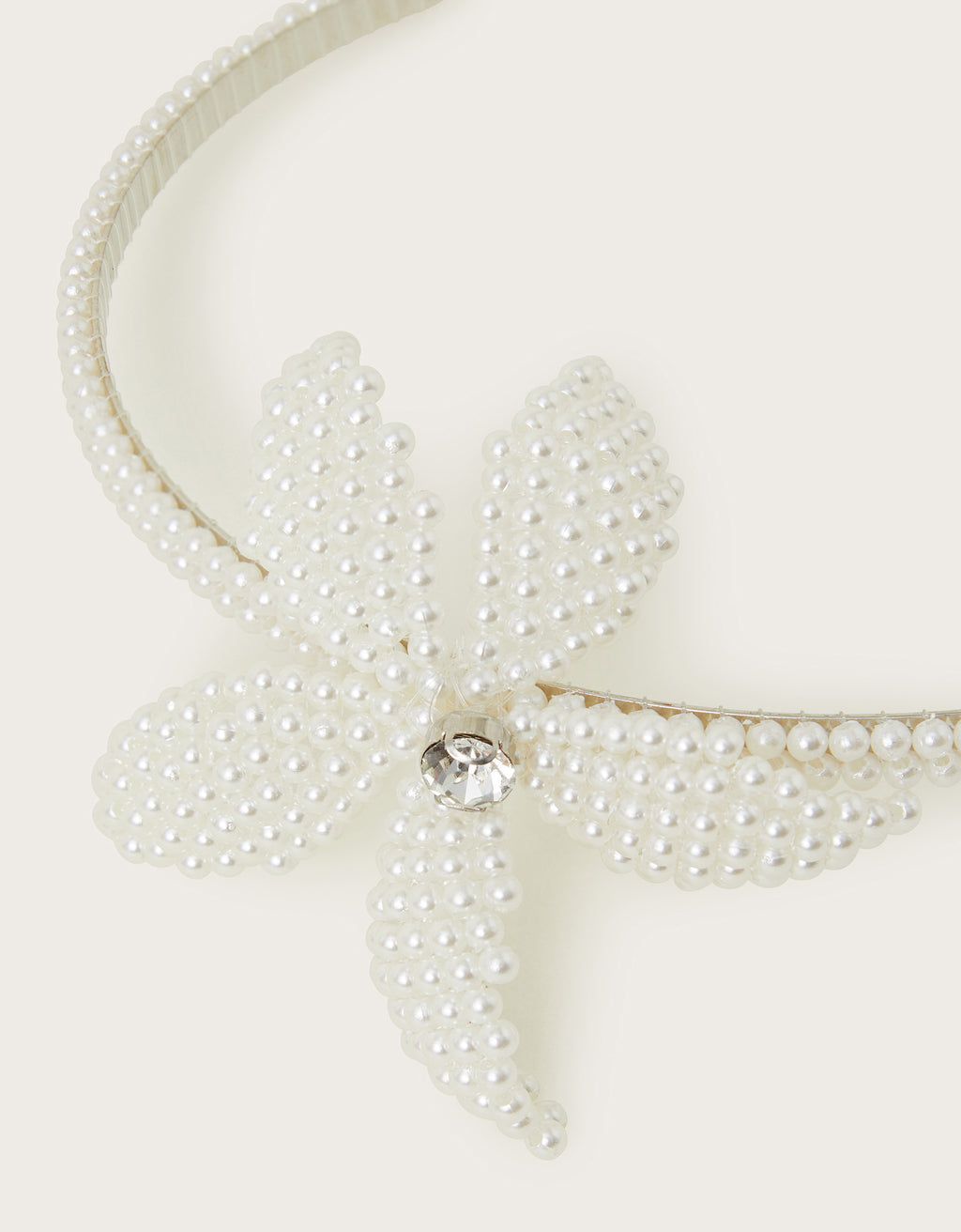 TRAKA ZA KOSU - PEARLY FLOWER ALICEBAND