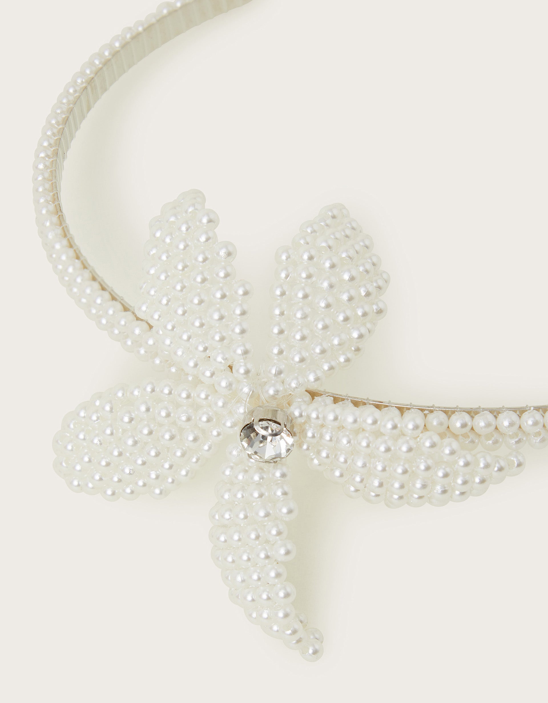 TRAKA ZA KOSU - PEARLY FLOWER ALICEBAND