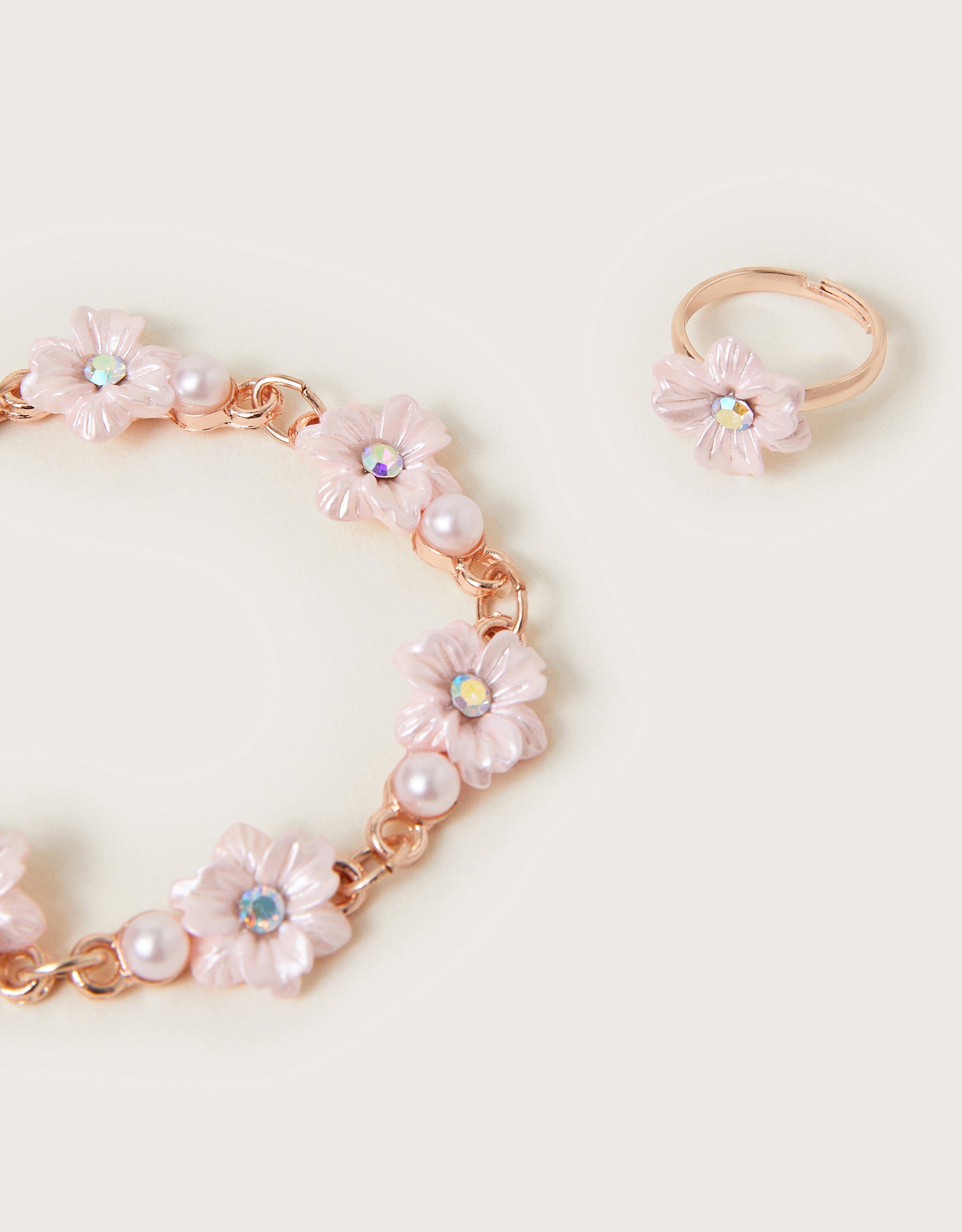 SET OGRLICA I NARUKVICA - PEARL FLOWERGIRL BLET SET