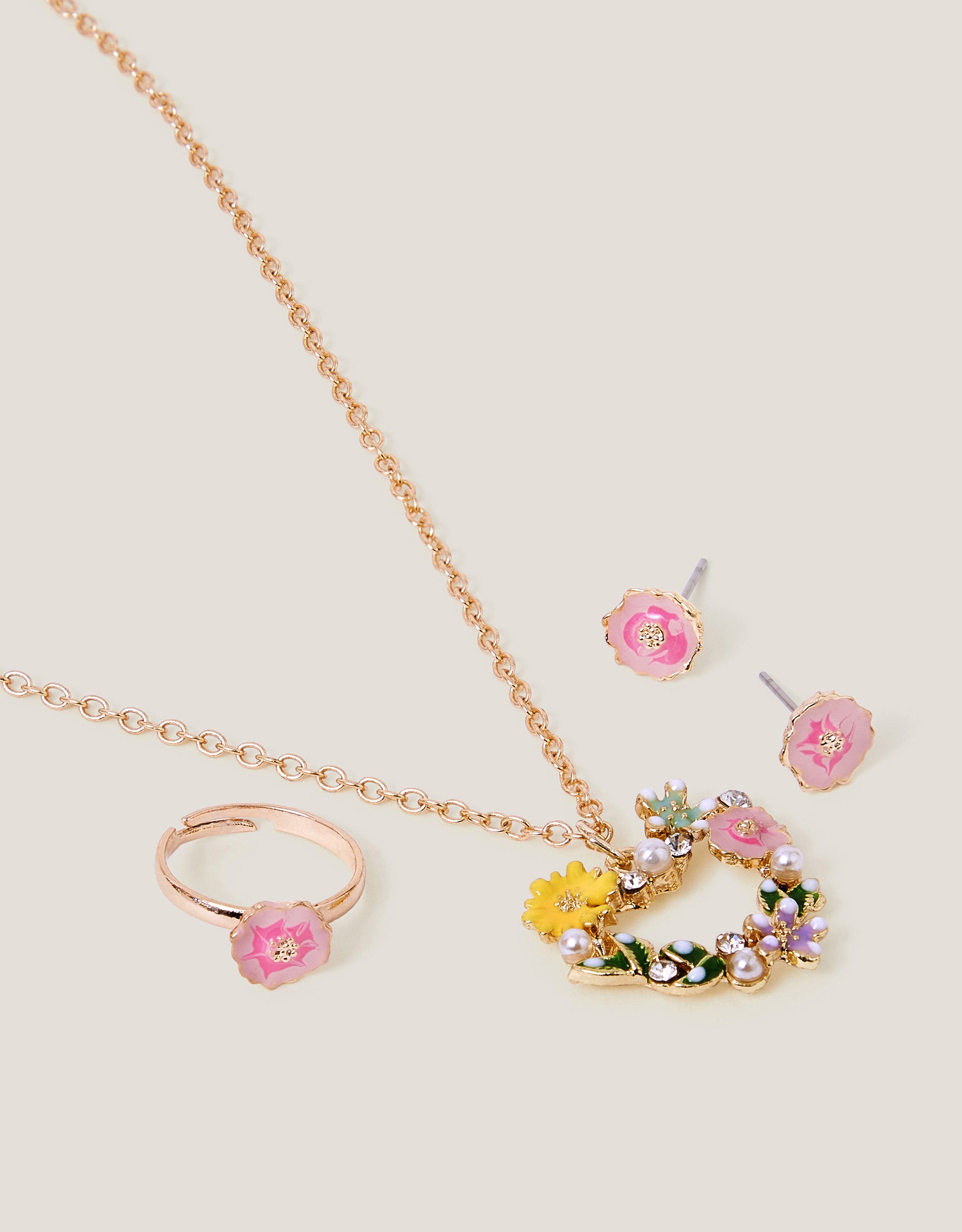 SET NAKITA - PRETTY FLOWER HEART JWL S