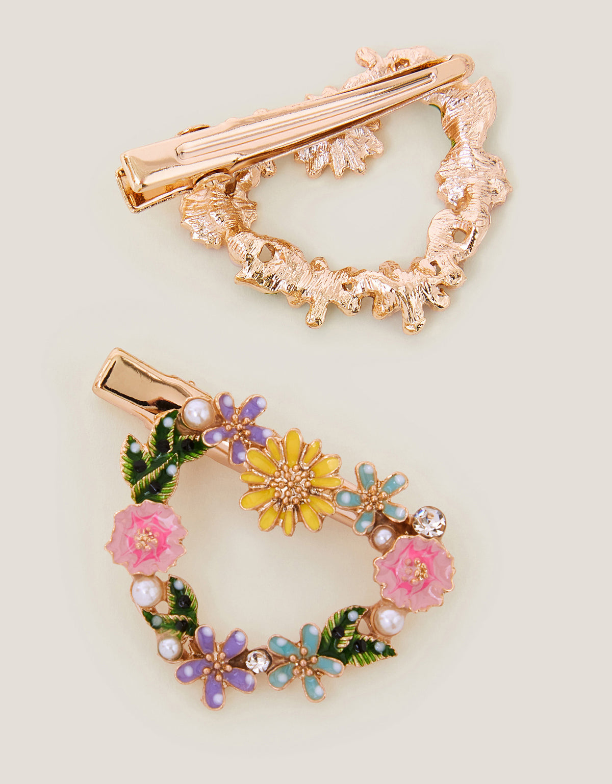 SET SNALA ZA KOSU - 2PK GARDEN HEART CLIPS