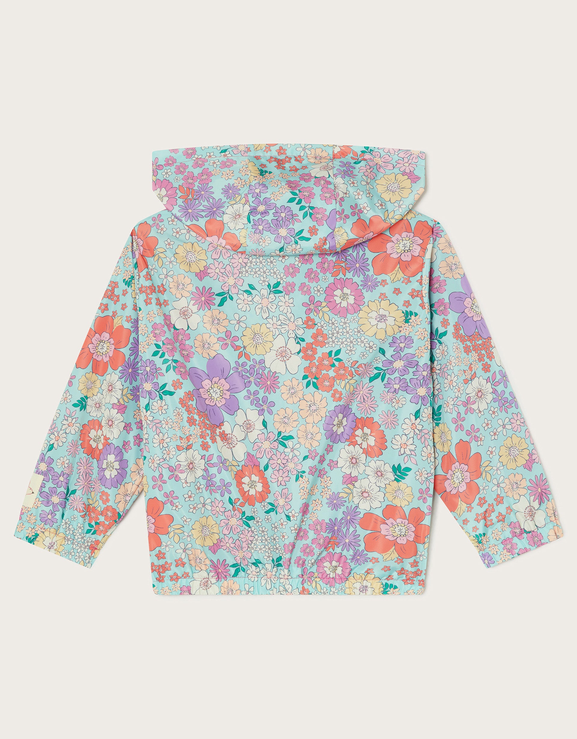 JAKNA - GIRL FLORAL WINDBREAKER