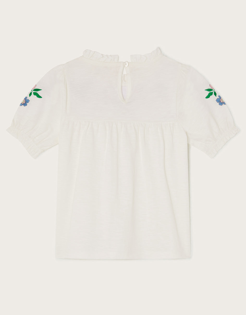 MAJICA - PLAIN EMBROIDERED SS TOP