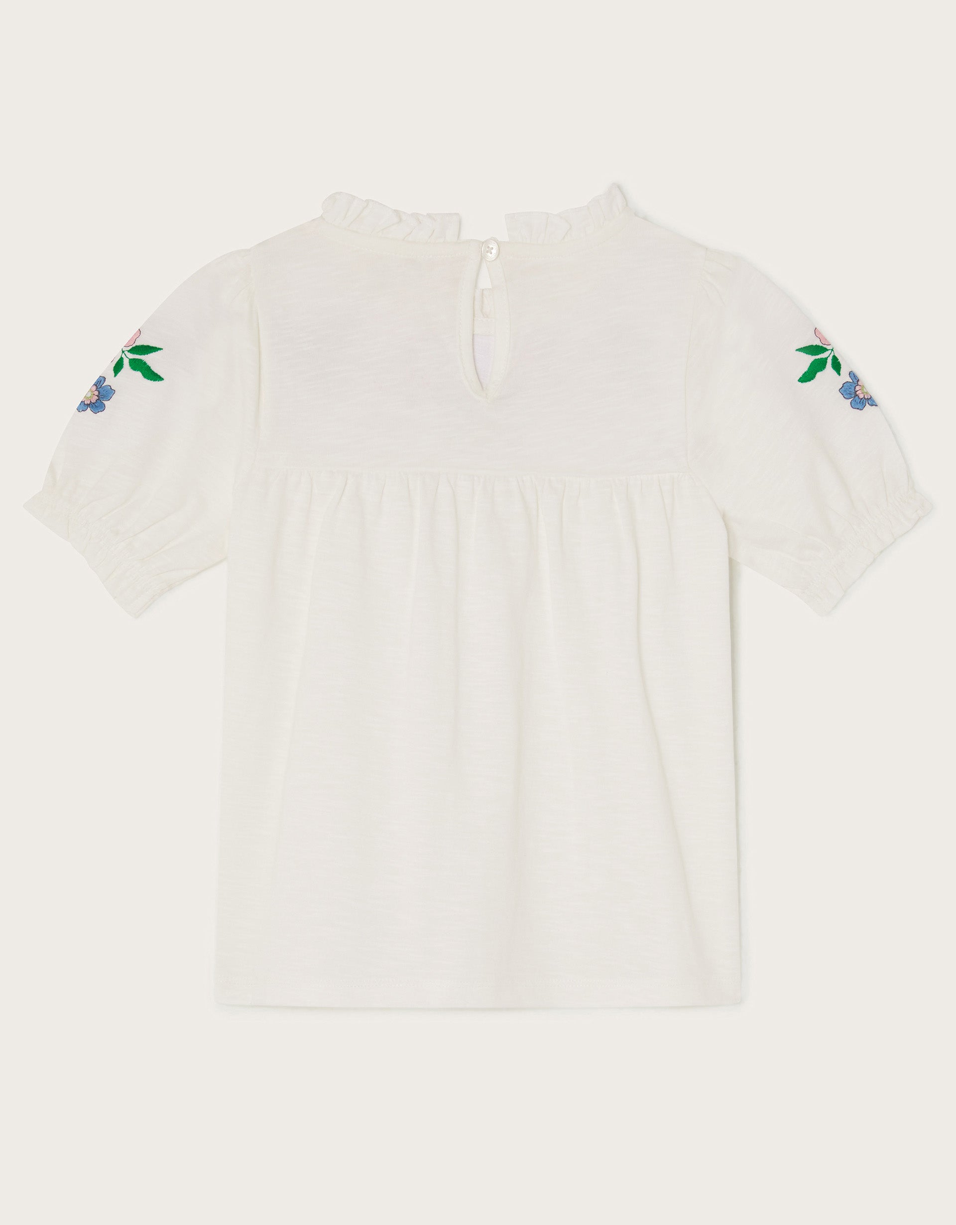 MAJICA - PLAIN EMBROIDERED SS TOP