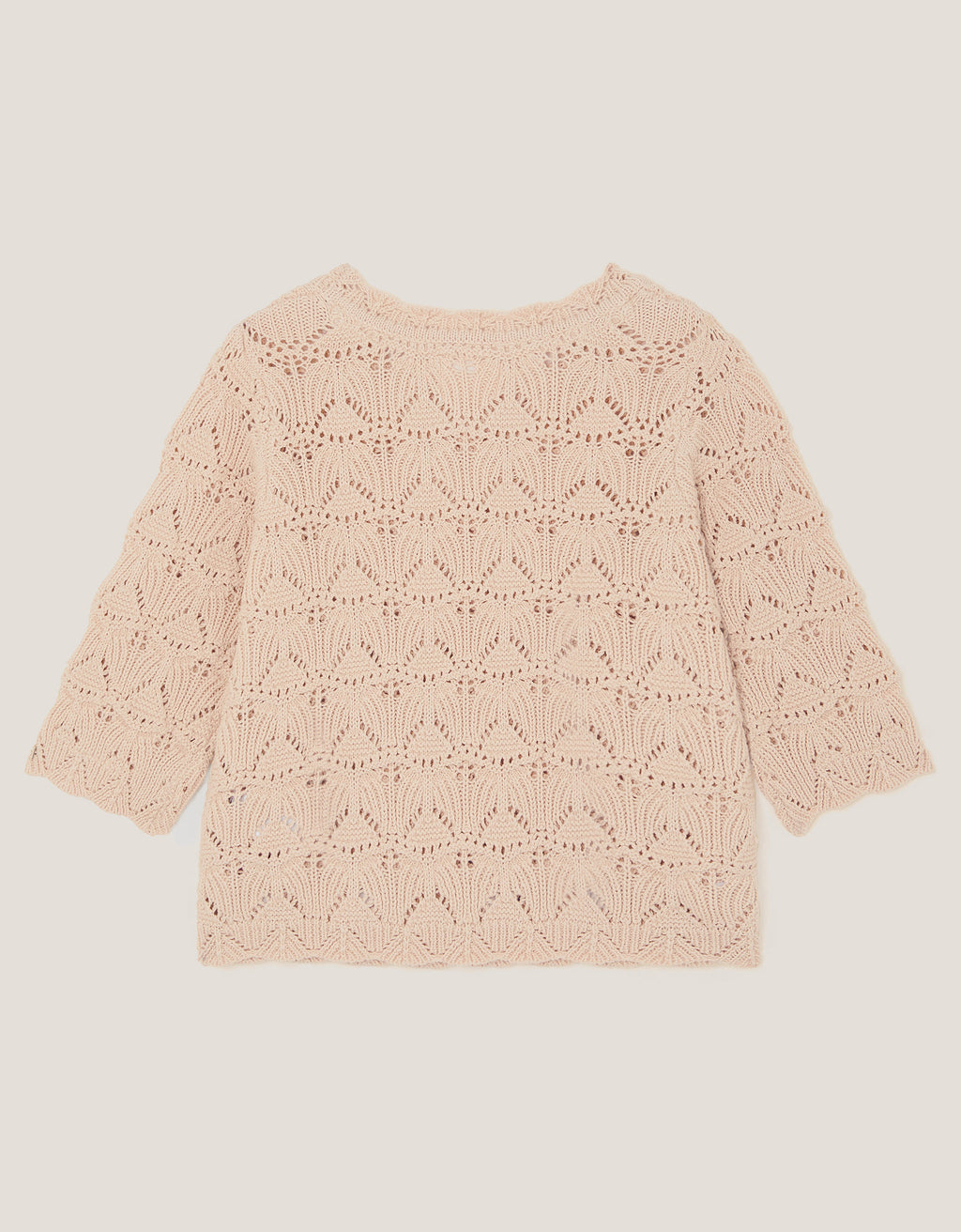 BLUZA - CROCHET FLOWER 3/4 SLEEVE