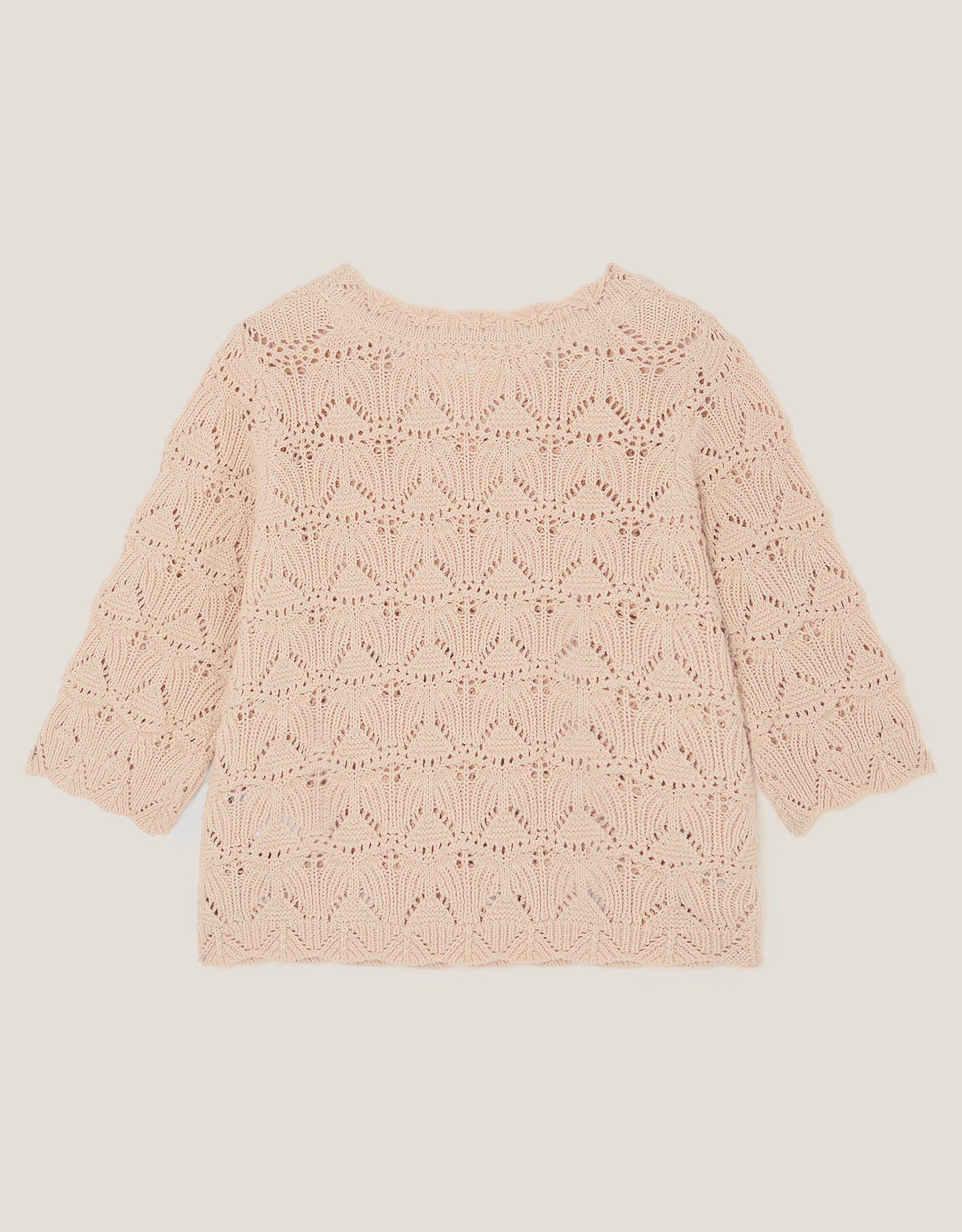 BLUZA - CROCHET FLOWER 3/4 SLEEVE