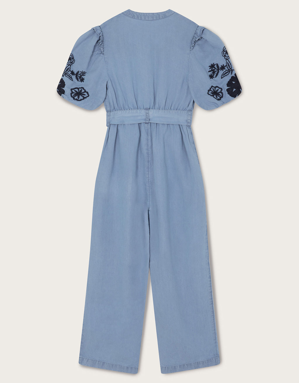KOMBINEZON - CHAMBRAY EMB PLAYSUIT