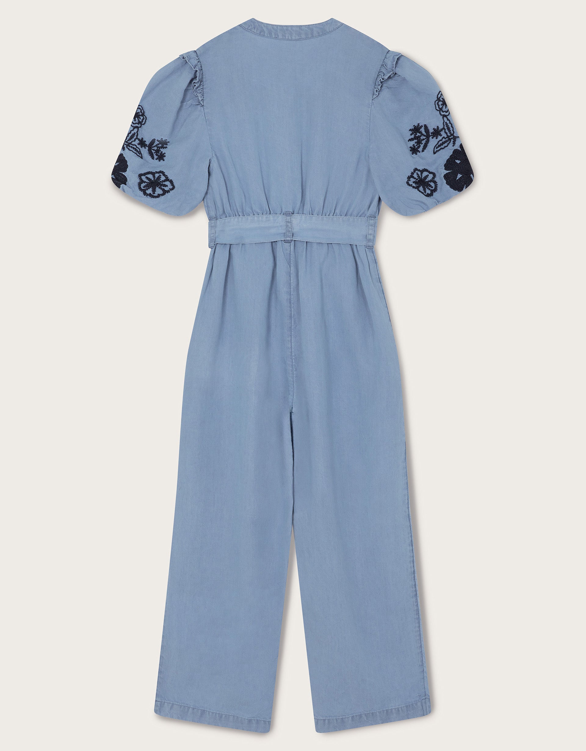 KOMBINEZON - CHAMBRAY EMB PLAYSUIT