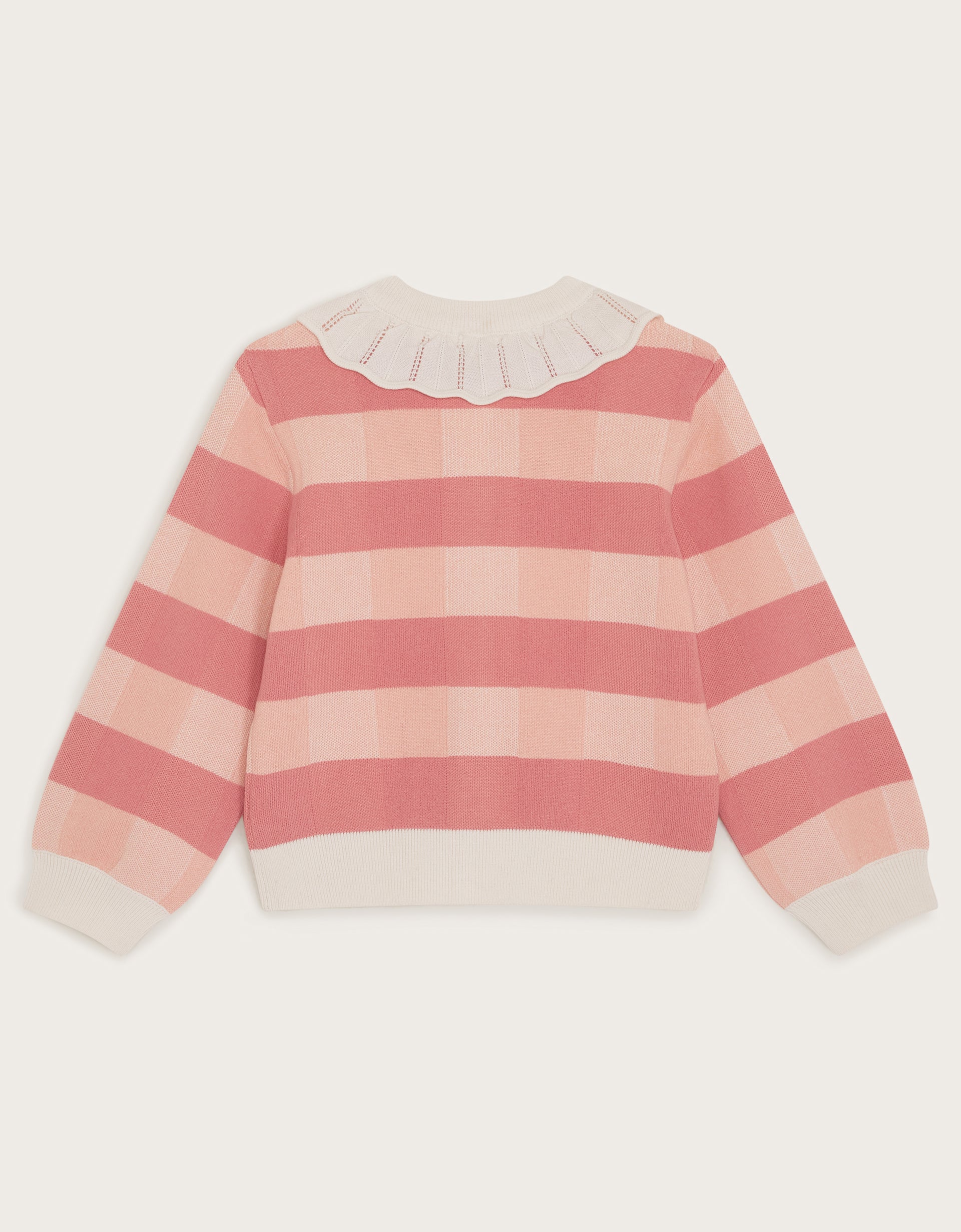 KARDIGAN - CHECK KNITTED CARDIGAN