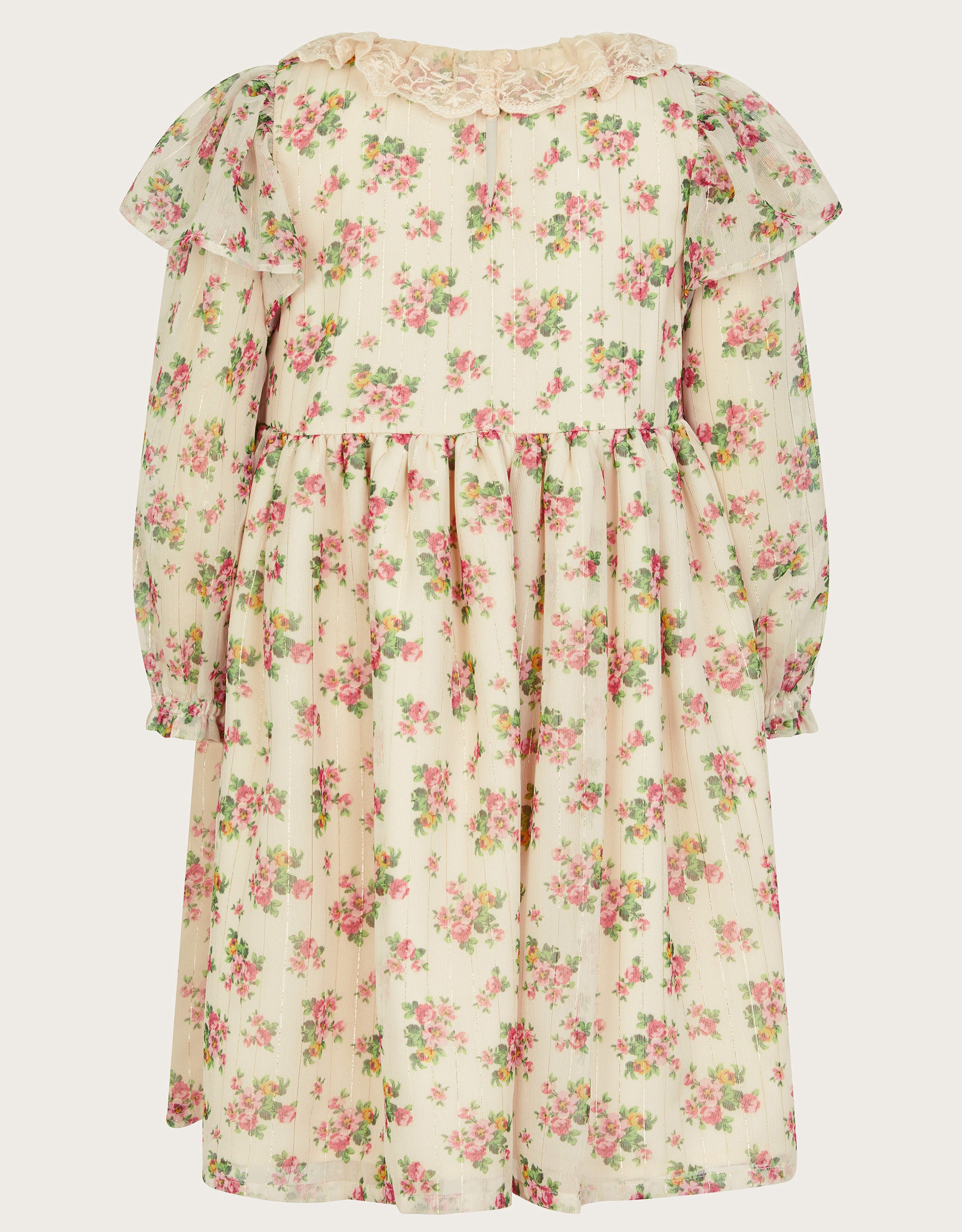 HALJINA - LS FLORAL SPARKLE STRIPE