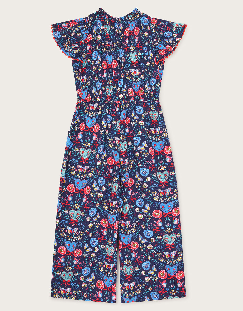 KOMBINEZON - BUTTERFLY WOVEN JUMPSUIT