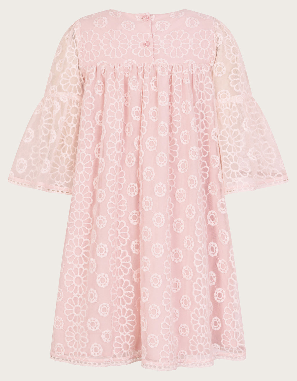 HALJINA - PINK 3D EMB DRESS