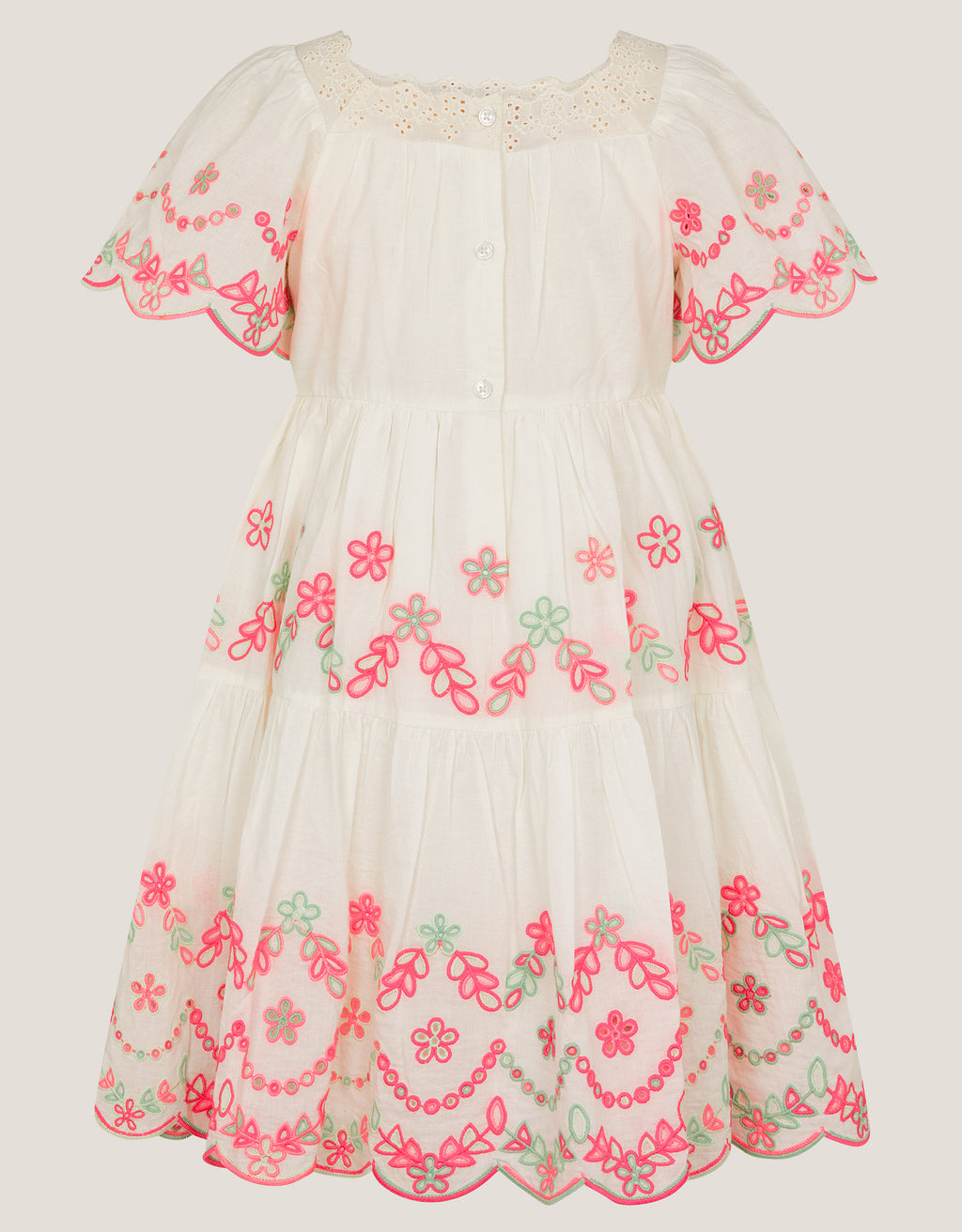 HALJINA - COLOURFUL BRODERIE DRESSS