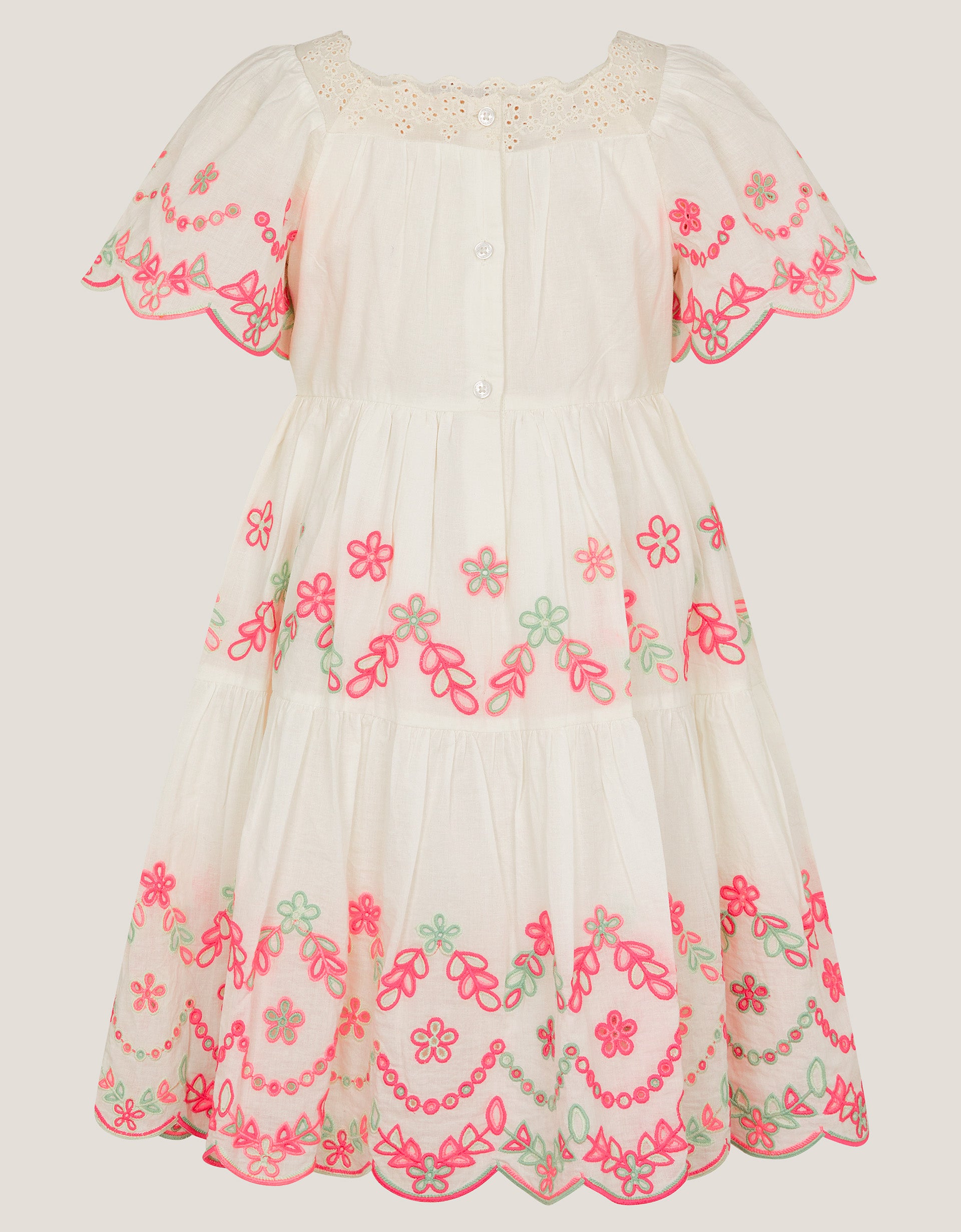 HALJINA - COLOURFUL BRODERIE DRESSS
