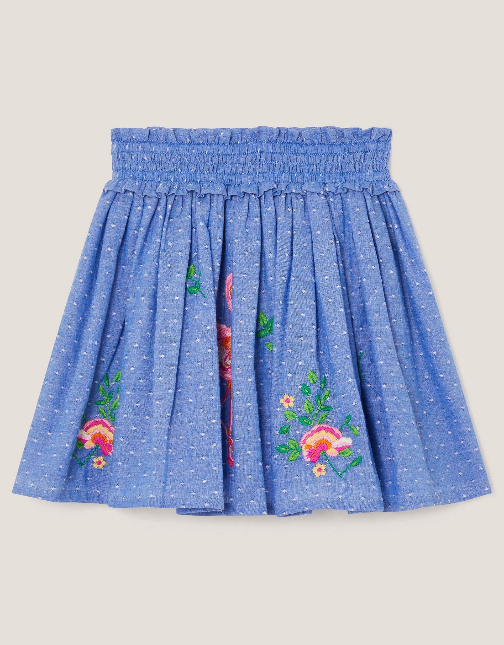 SUKNJA - CHAMBRAY FLAMINGO SKIRT