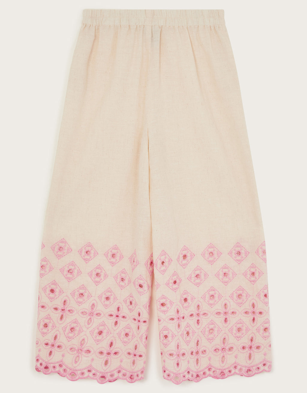 PANTALONE - COTTON FLEX EMB TROUSERS