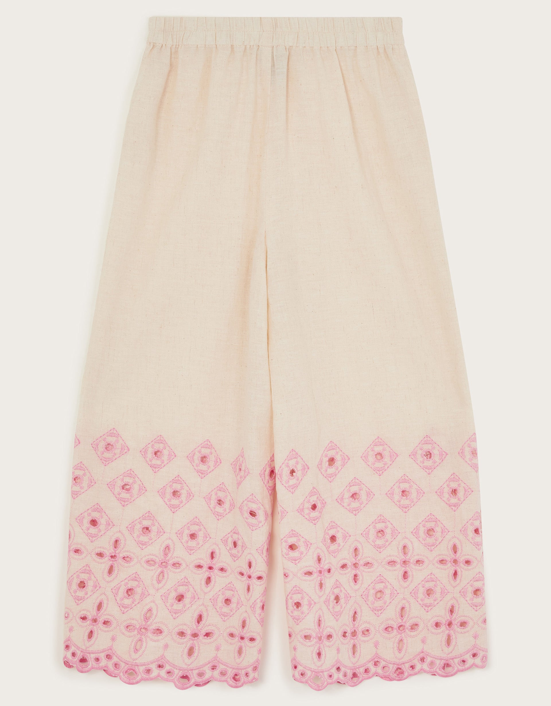 PANTALONE - COTTON FLEX EMB TROUSERS
